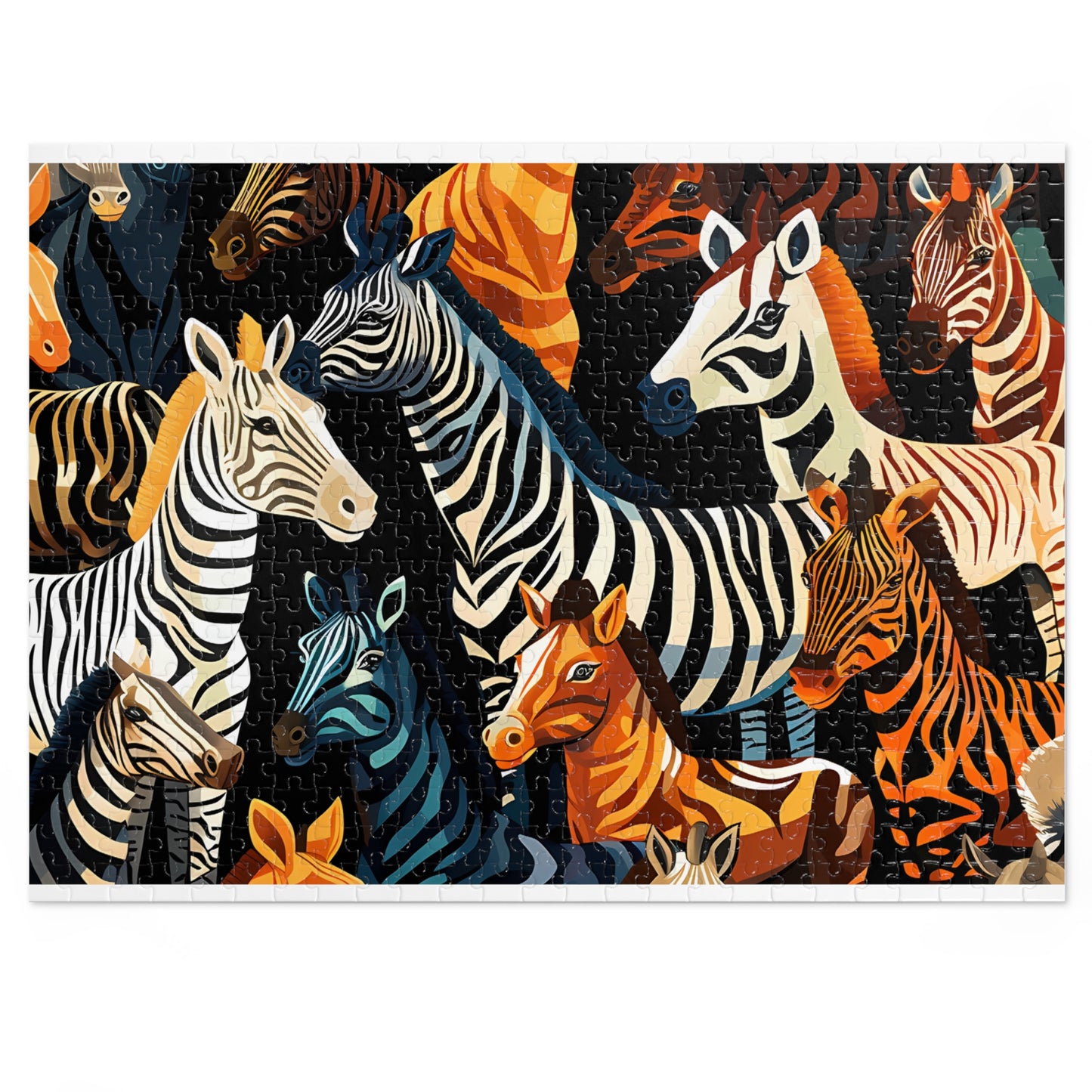 Jigsaw Puzzle, Zebra, Personalised/Non-Personalised (30, 110, 252, 500,1000-Piece)