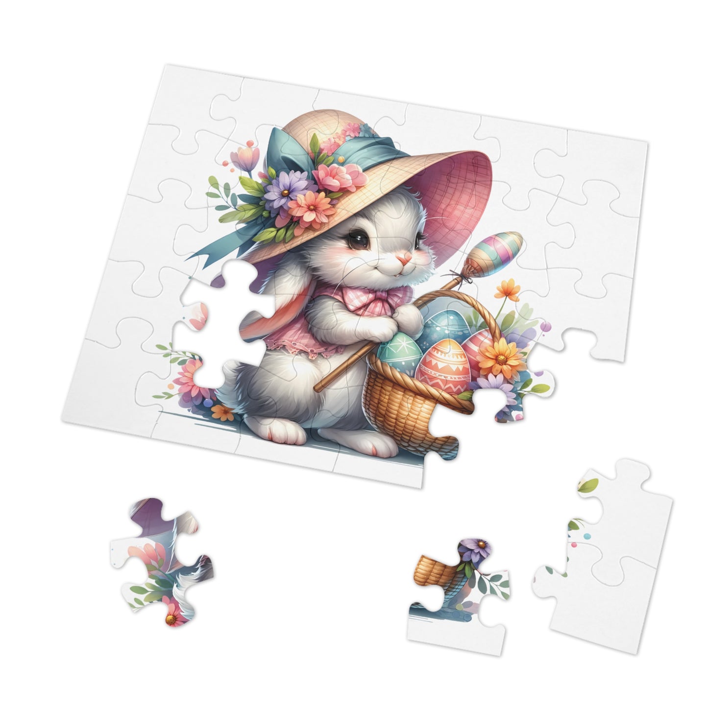 Jigsaw Puzzle, Easter Rabbit, Personalised/Non-Personalised (30, 110, 252, 500,1000-Piece)