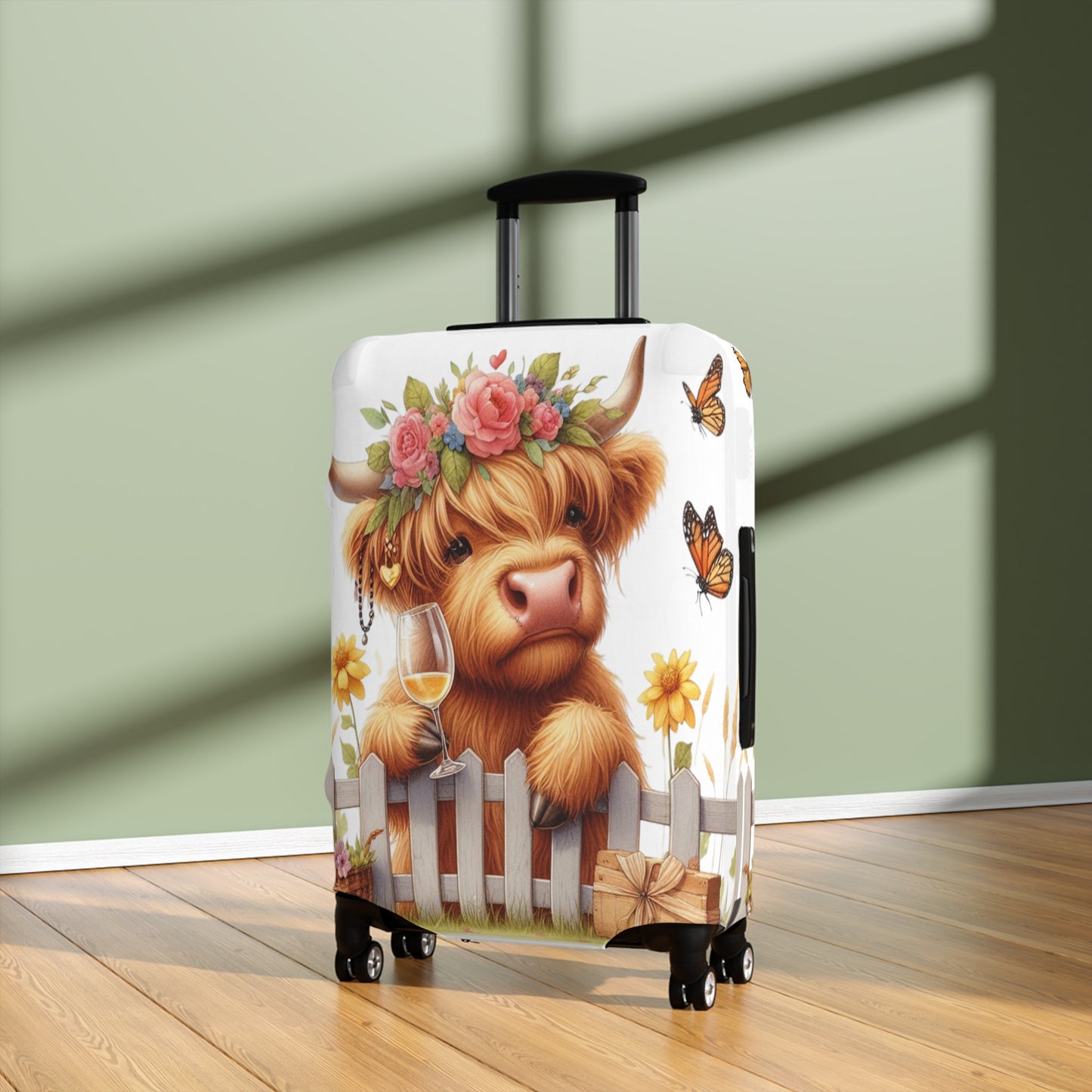 Luggage Cover, Highland Cow, awd-3046