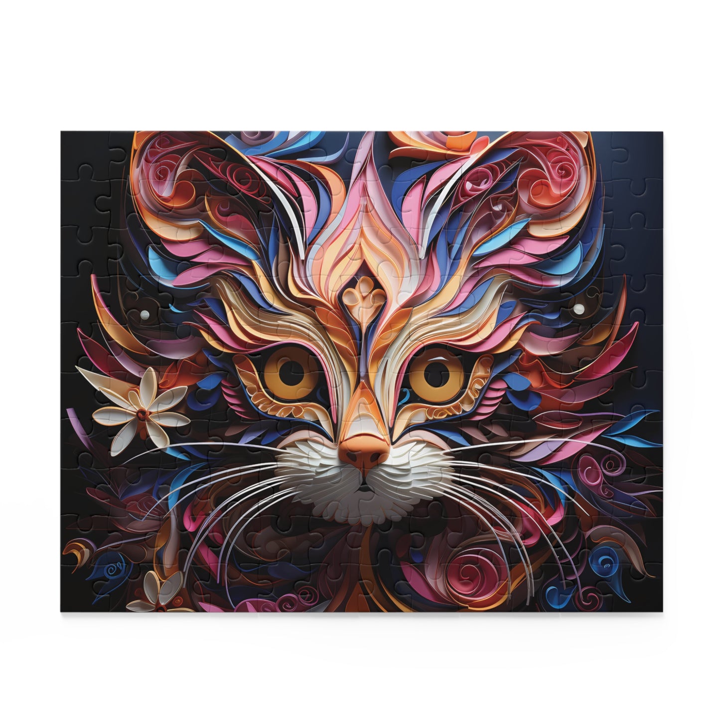 Personalised/Non-Personalised Puzzle, Cat (120, 252, 500-Piece)