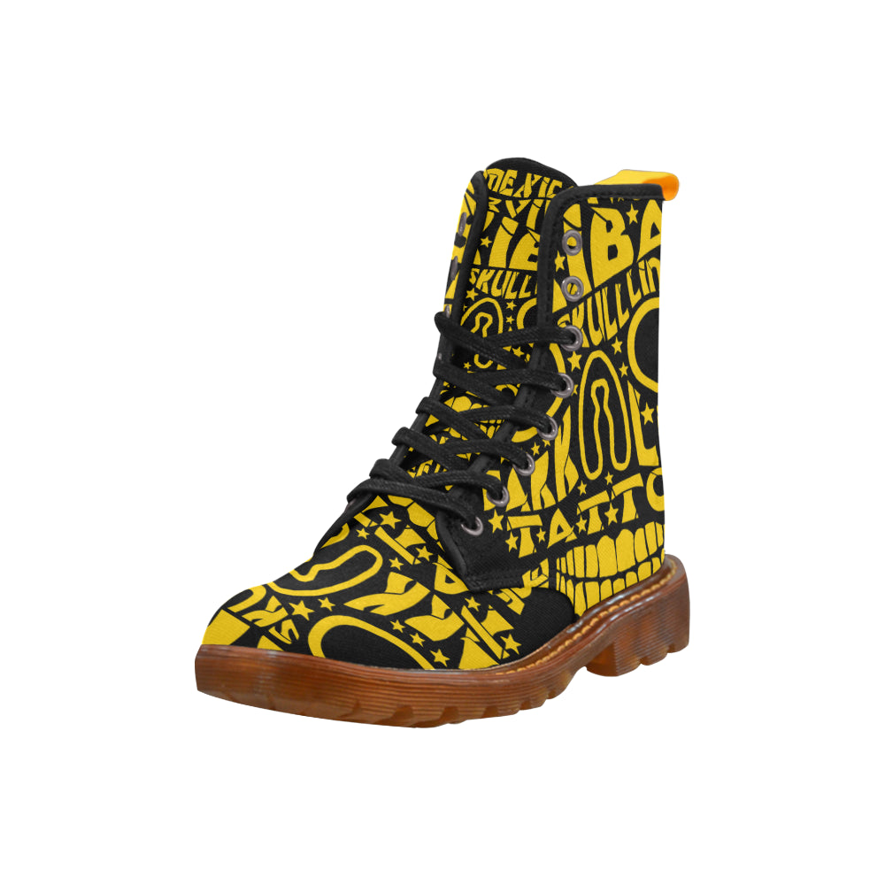 Skull Letter Martin Boots For Women Model 1203H
