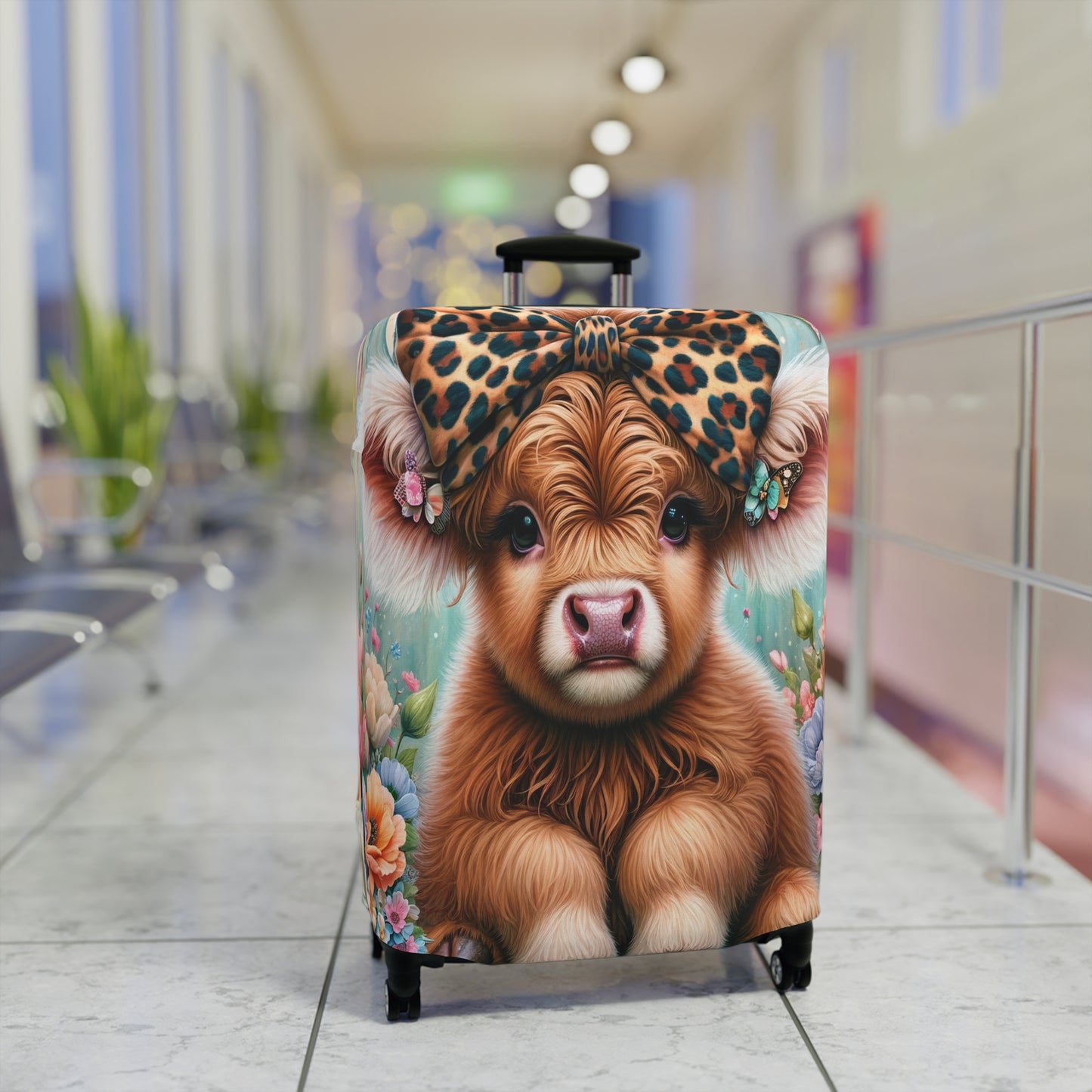 Luggage Cover, Highland Cow, awd-5006