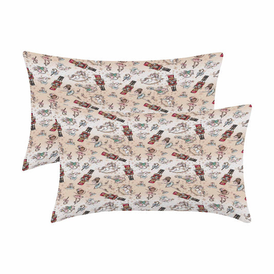 Nutcracker 50  Peach Skin Pillowcase 20"x12" (One Side Printing)(2 Pack)