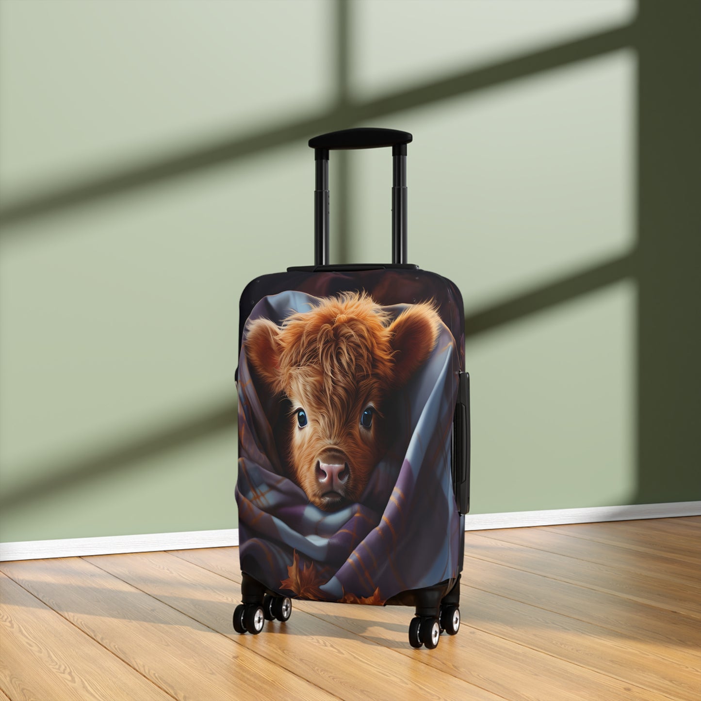 Luggage Cover, Highland Cow, awd-044