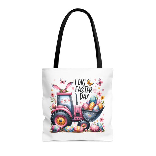 Tote Bag, Easter, Tractor, I dig Easter day Personalised/Non-Personalised Tote bag