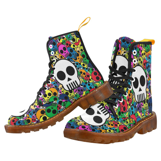 little color skull Martin Boots For Men Model 1203H