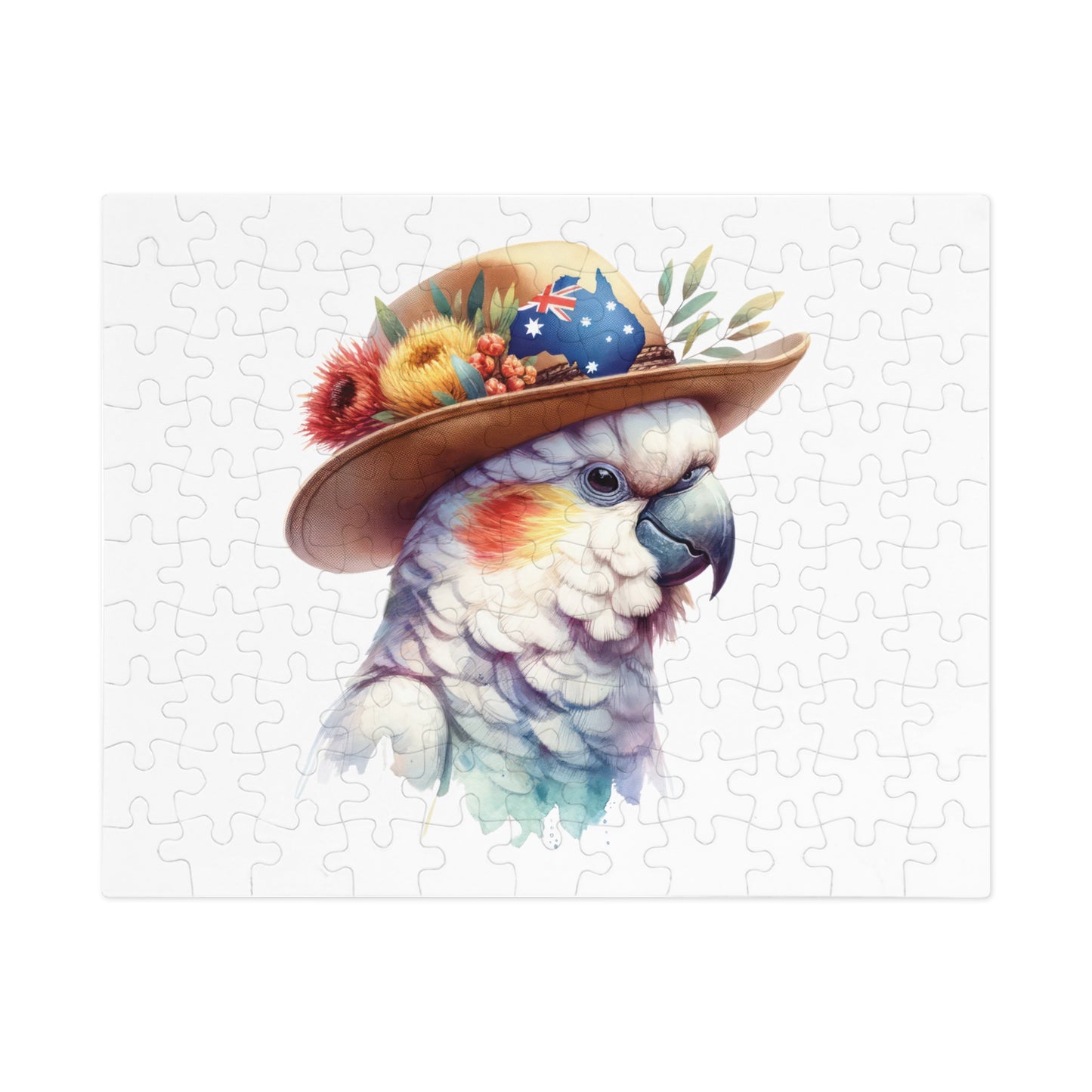 Jigsaw Puzzle in Tin, Australian Animals, Cockatoo, Personalised/Non-Personalised, awd-1333 (30, 110, 252, 500,1000-Piece)