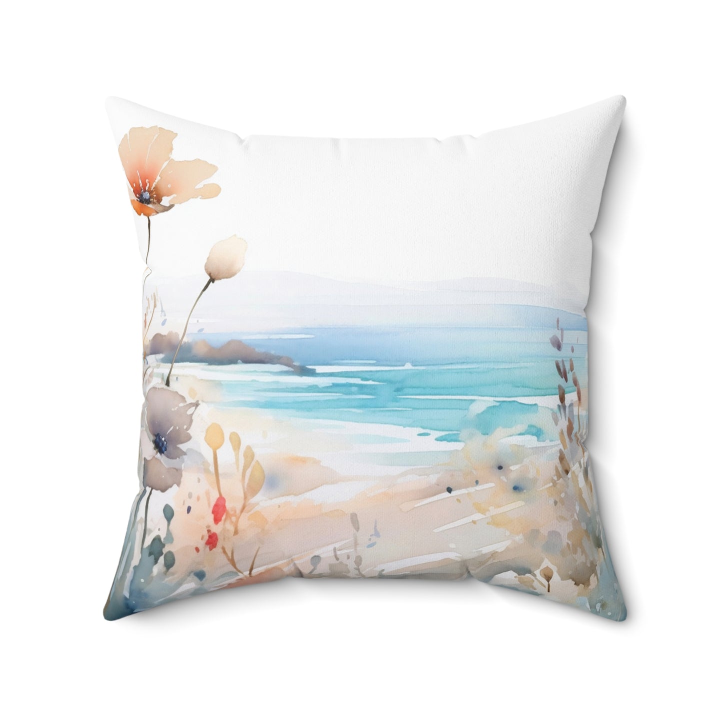 Beach Polyester Square Cushion, Beach cushion