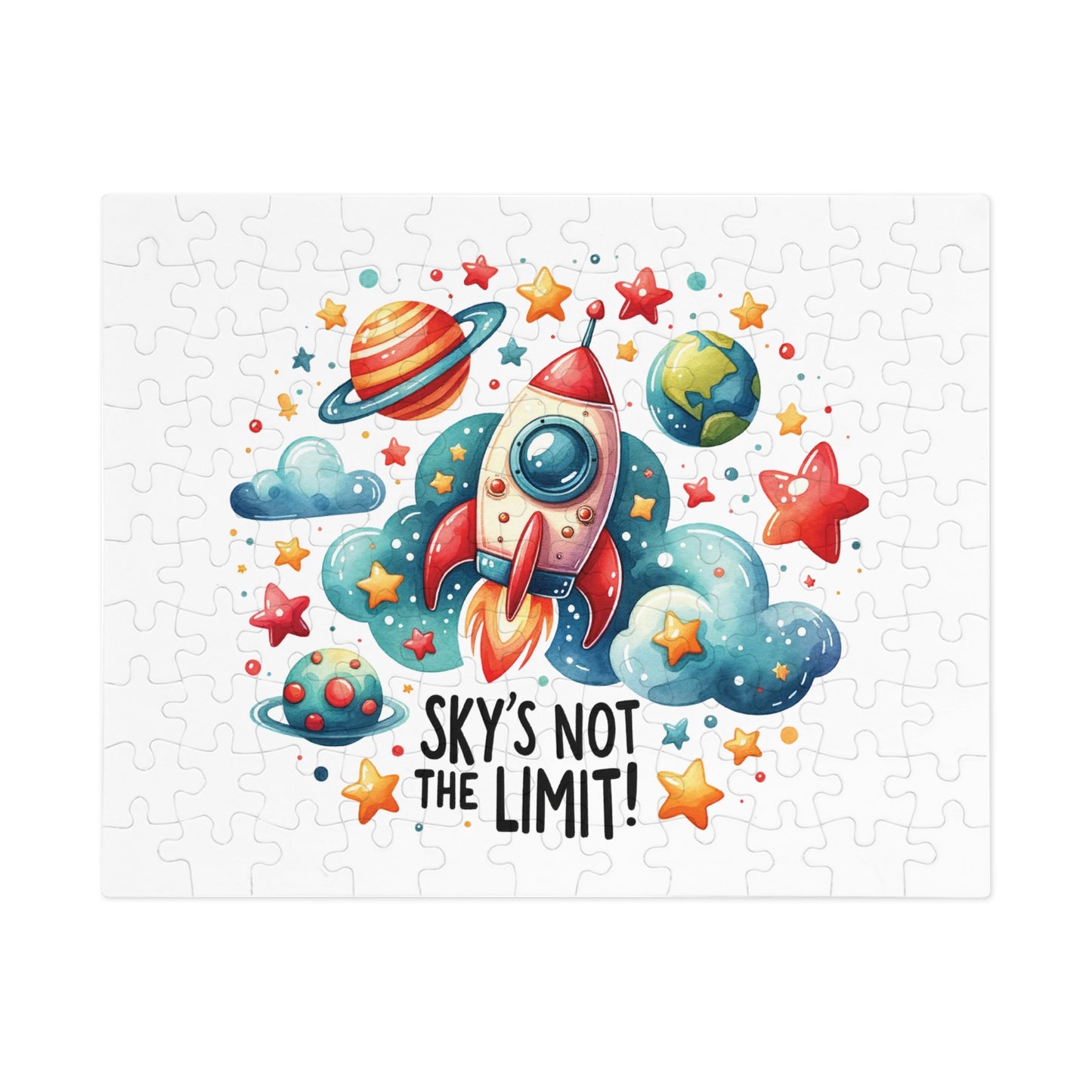 Jigsaw Puzzle, Rocket, Sky's not the Limit, Personalised/Non-Personalised (30, 110, 252, 500,1000-Piece)