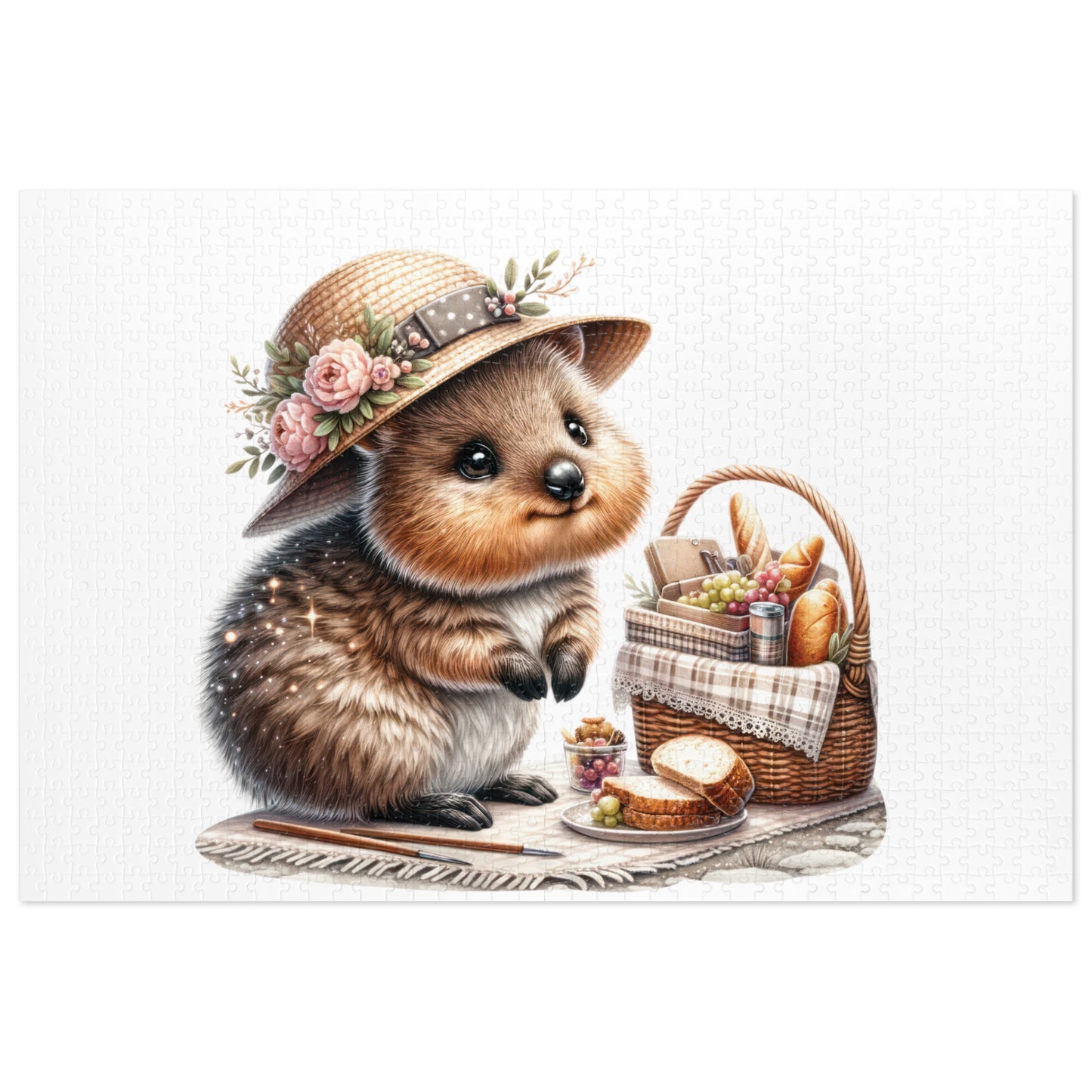 Jigsaw Puzzle in Tin, Australian Animals, Quokka, Personalised/Non-Personalised, awd-1330 (30, 110, 252, 500,1000-Piece)