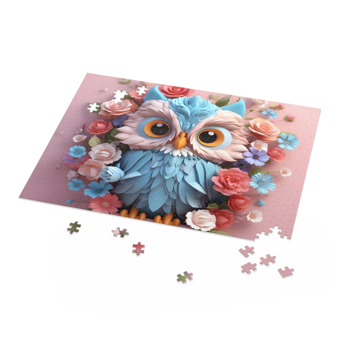 Personalised/Non-Personalised Puzzle, Owl (120, 252, 500-Piece)