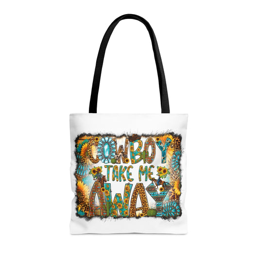 Tote Bag, Western, Cowboy take me away