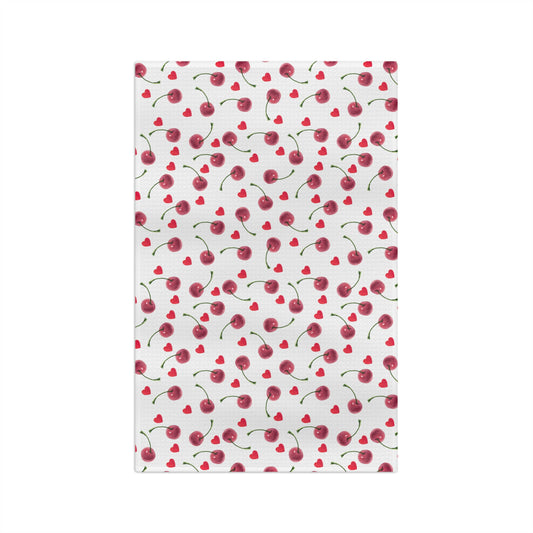 Microfiber Tea Towel Cherries