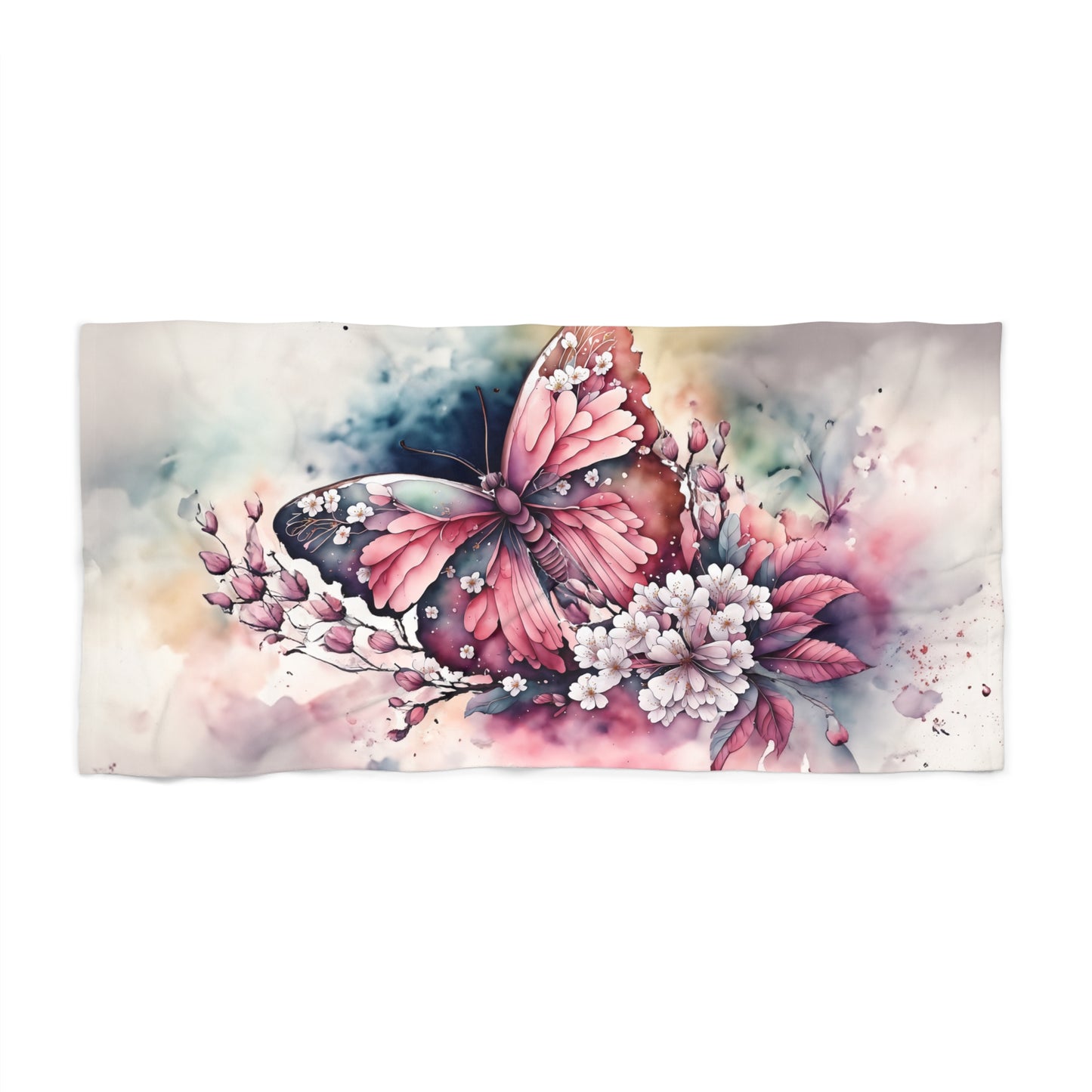 Beach Towel, Butterfly Dreams, Polycotton Towel, 2 sizes Available
