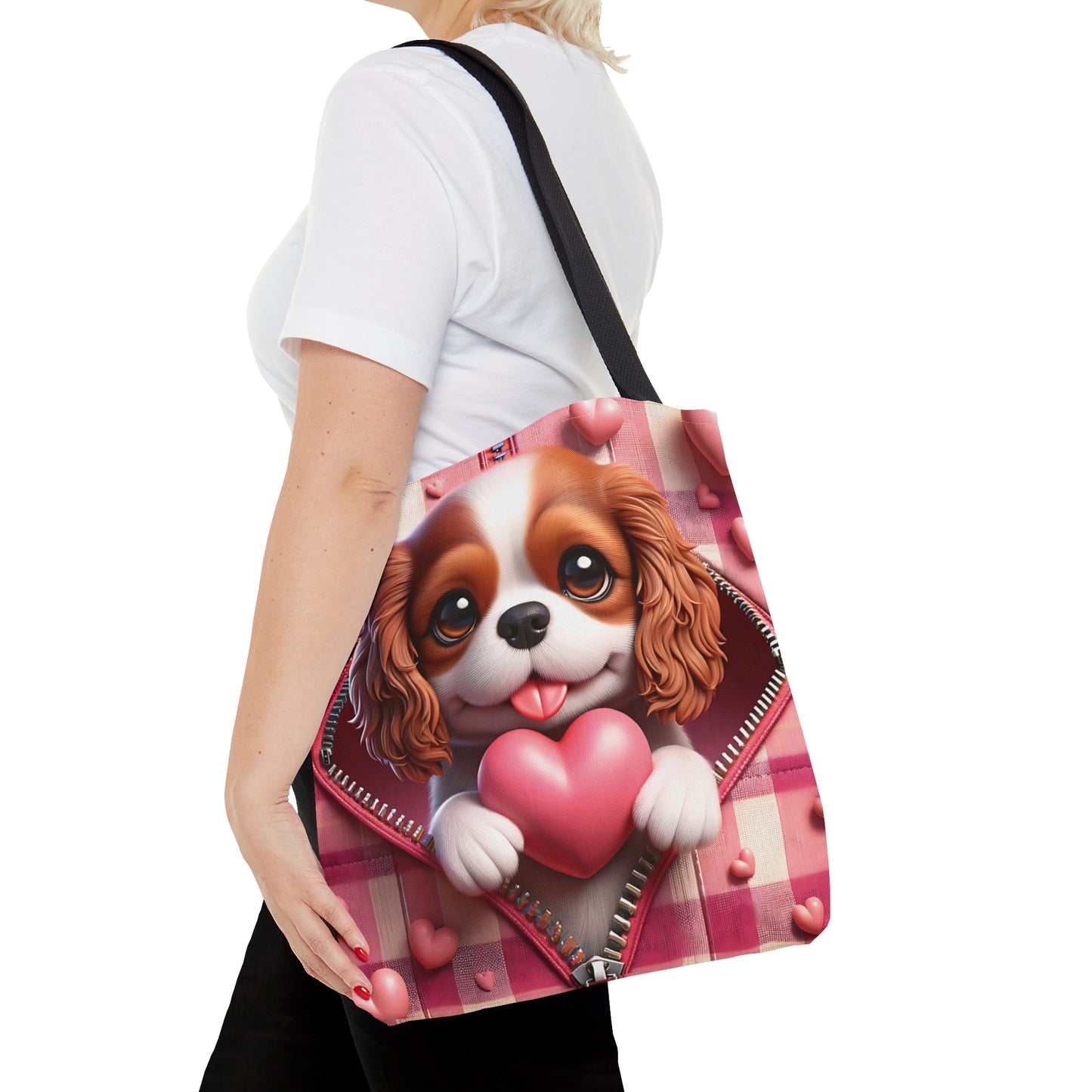 Tote Bag, Cute Dog, Personalised/Non-Personalised Tote bag