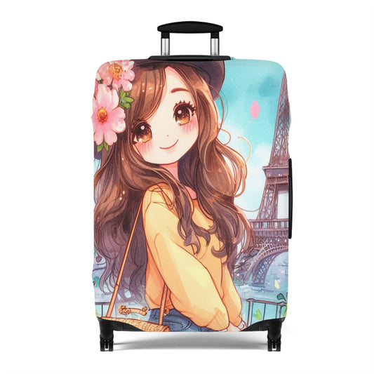 Luggage Cover, Just a Girl Who loves Travelling, awd-2106