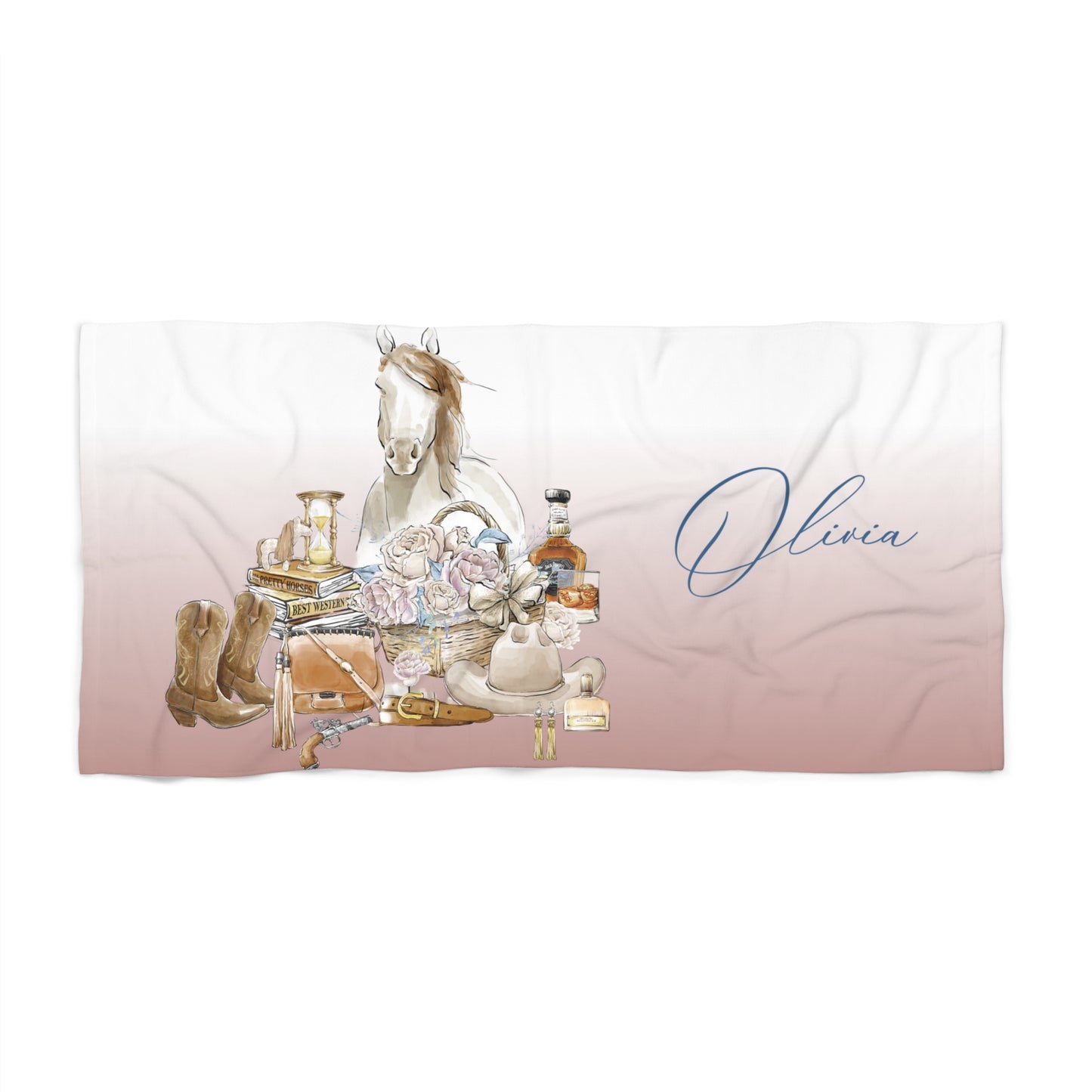 Beach Towel, Western, Polycotton Towel, 2 sizes Available
