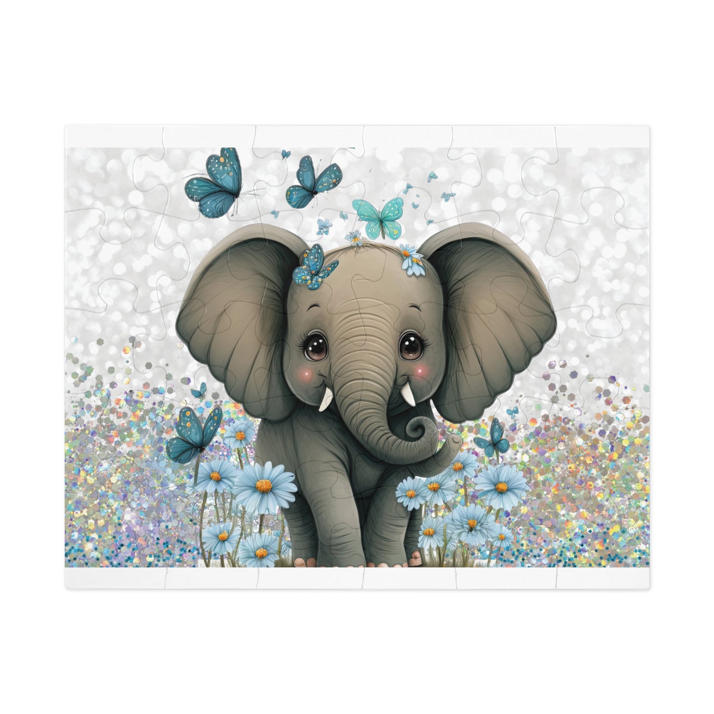 Jigsaw Puzzle, Elephant, Personalised/Non-Personalised (30, 110, 252, 500,1000-Piece)