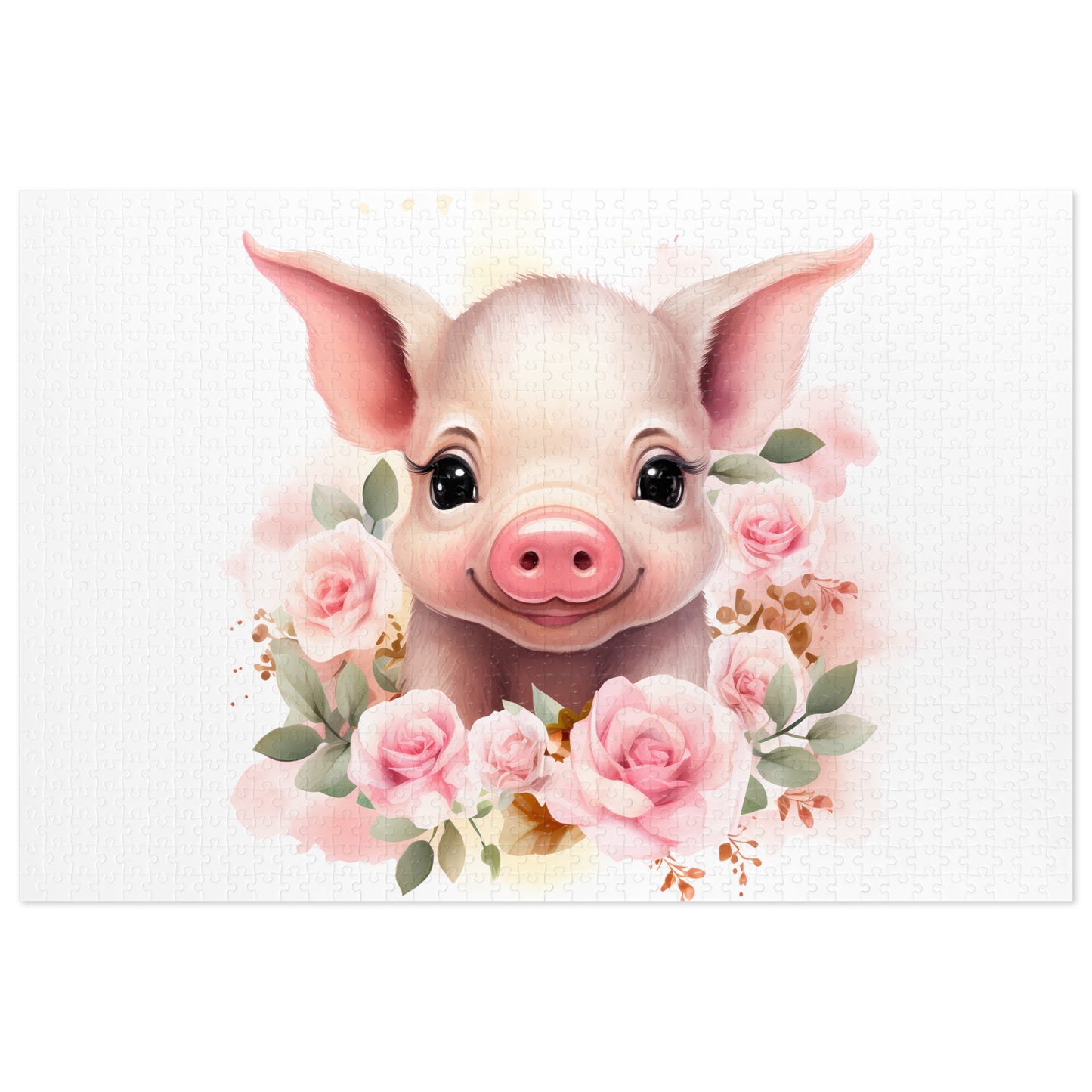 Jigsaw Puzzle, Pig, Personalised/Non-Personalised (30, 110, 252, 500,1000-Piece)