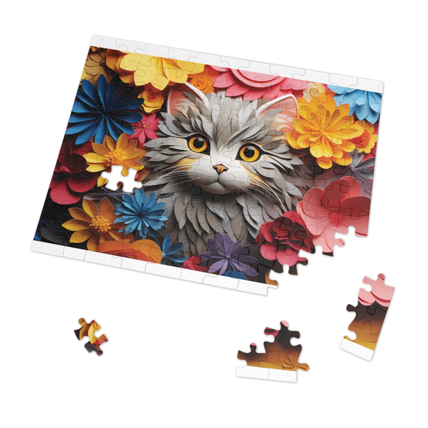 Jigsaw Puzzle, Cat, Personalised/Non-Personalised (30, 110, 252, 500,1000-Piece)