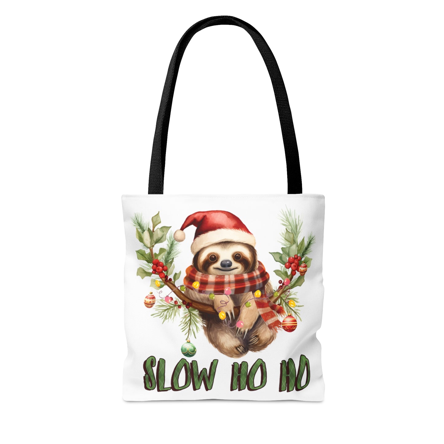 Tote Bag, Christmas, Sloth, Personalised/Non-Personalised Tote bag