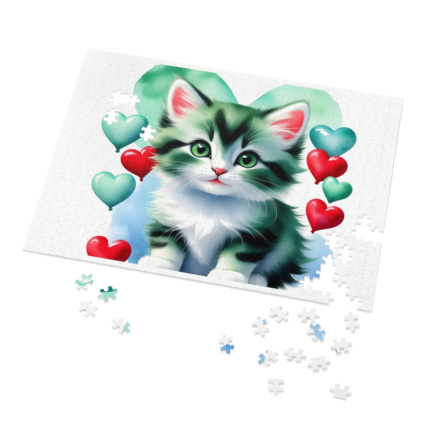 Jigsaw Puzzle, Cat, Personalised/Non-Personalised (30, 110, 252, 500,1000-Piece)