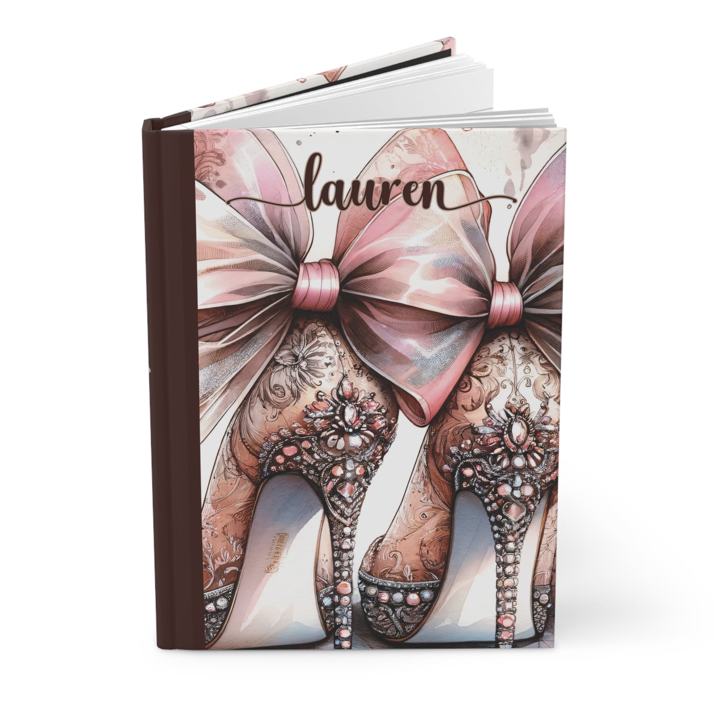 Personalised Hardcover Journal Matte, Country and Western,  High Heels, awd-1772