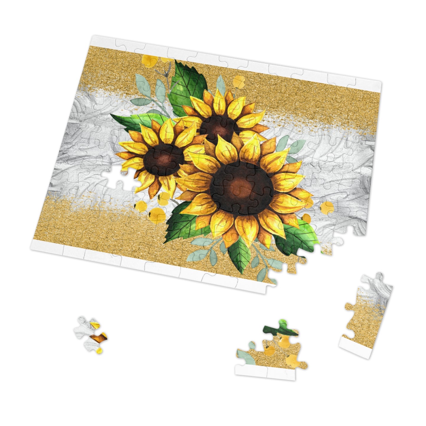 Jigsaw Puzzle, Sunflower, Personalised/Non-Personalised (30, 110, 252, 500,1000-Piece)