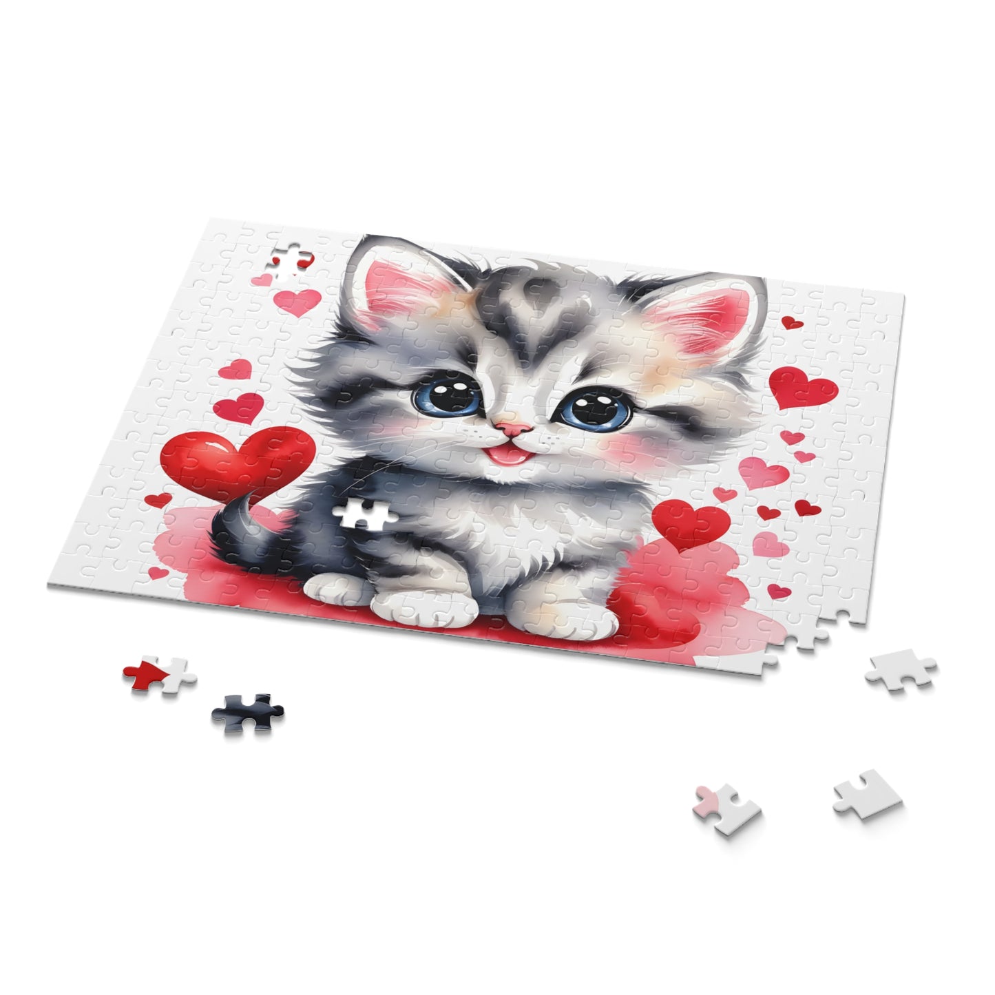 Personalised/Non-Personalised Puzzle, Cat (120, 252, 500-Piece)