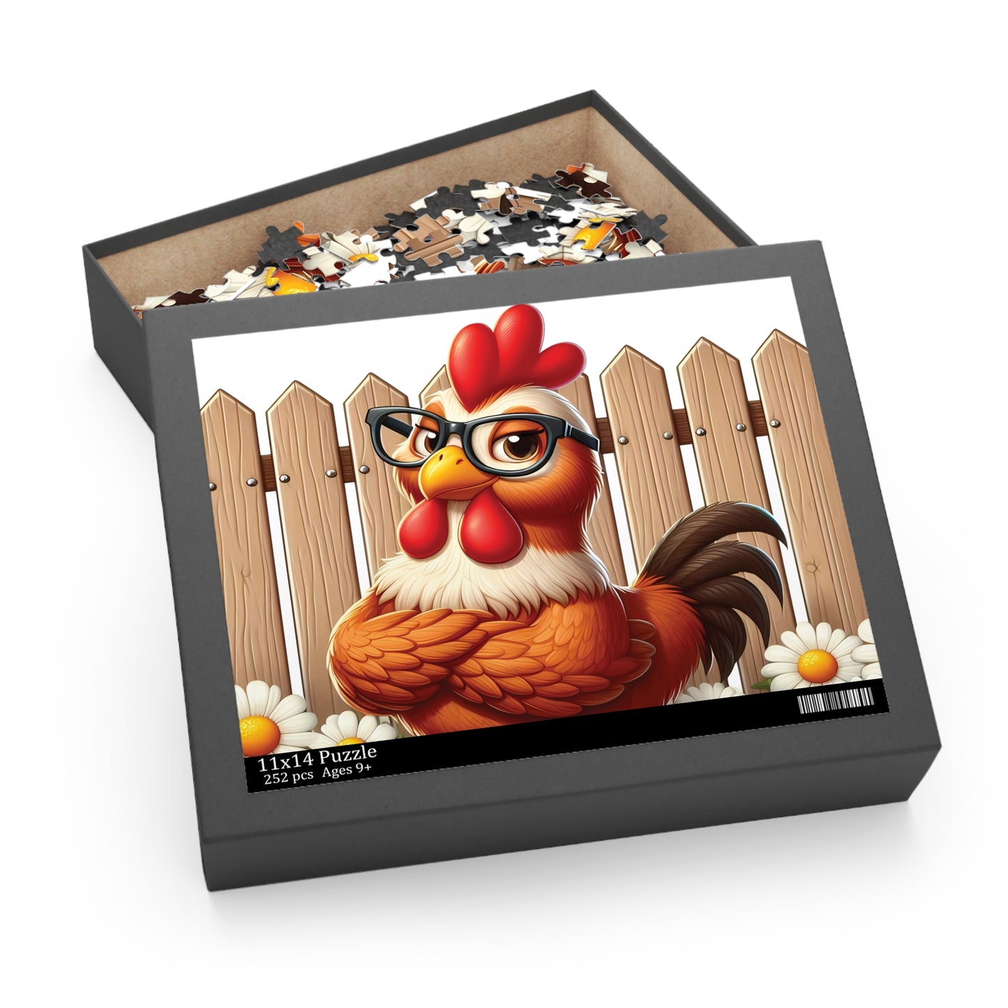 Personalised/Non-Personalised Puzzle, Chicken/Rooster (120, 252, 500-Piece)