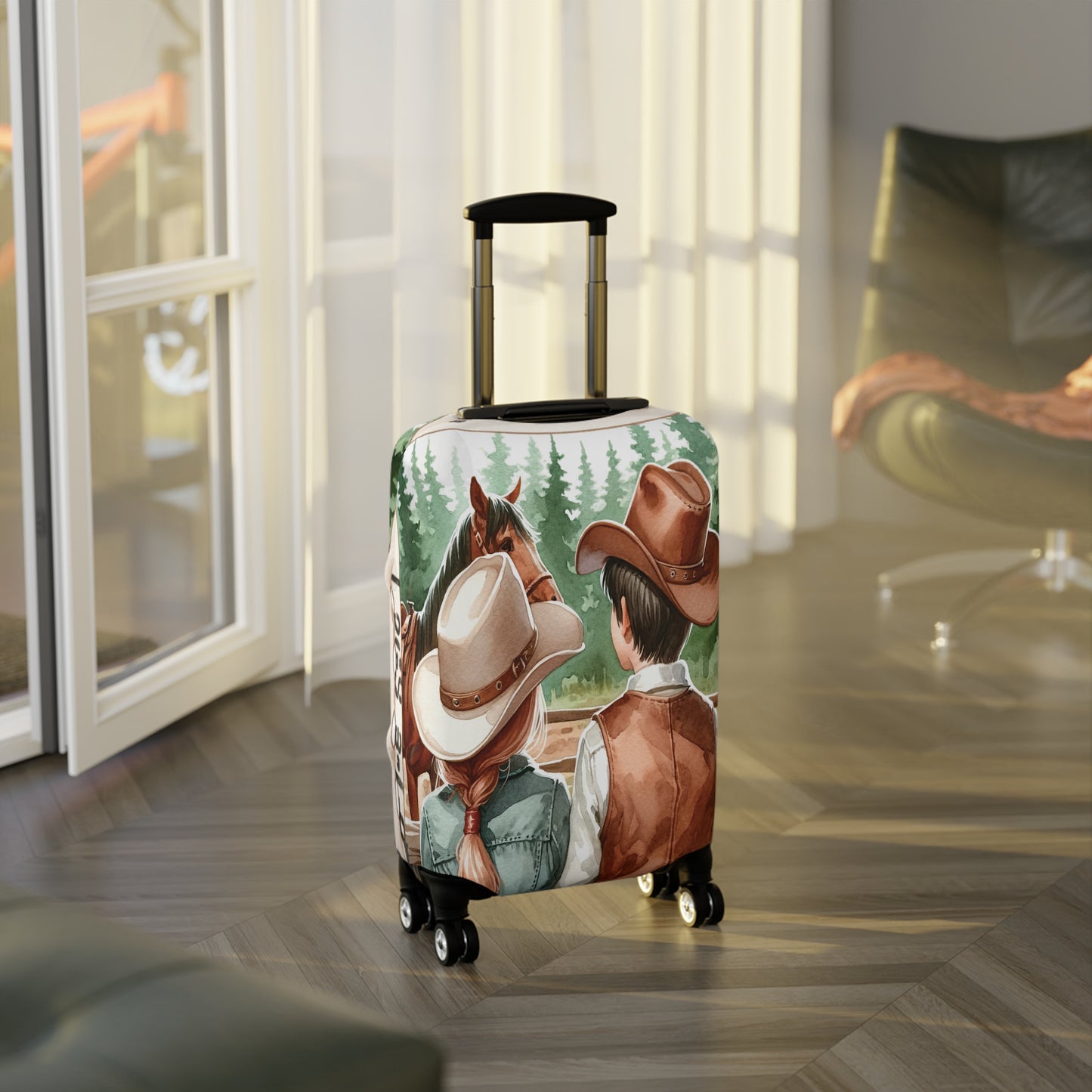 Luggage Cover, Horse, Best friends, awd-1008