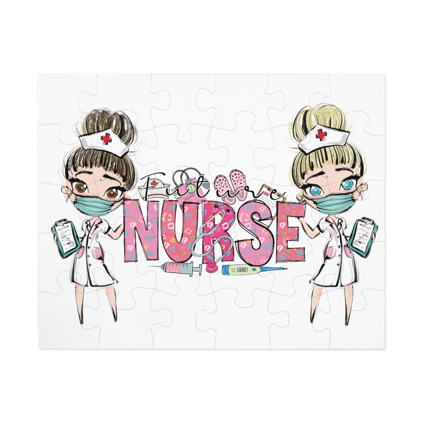 Puzzle, Nurse, Future Nurse Personalised/Non-Personalised (30, 110, 252, 500,1000-Piece) awd-619