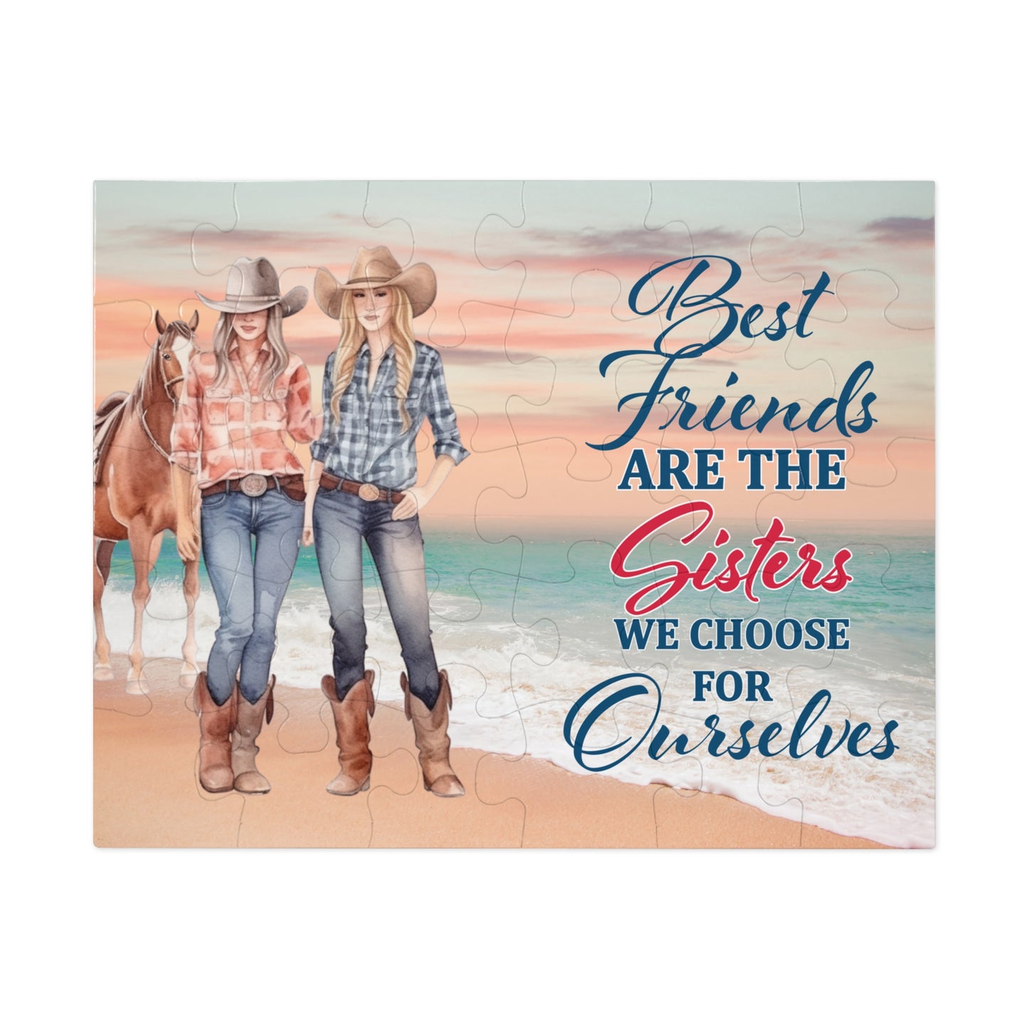 Jigsaw Puzzle, Western, Best Friends are the Sisters we Choose for Ourselves, Personalised/Non-Personalised (30, 110, 252, 500,1000-Piece)