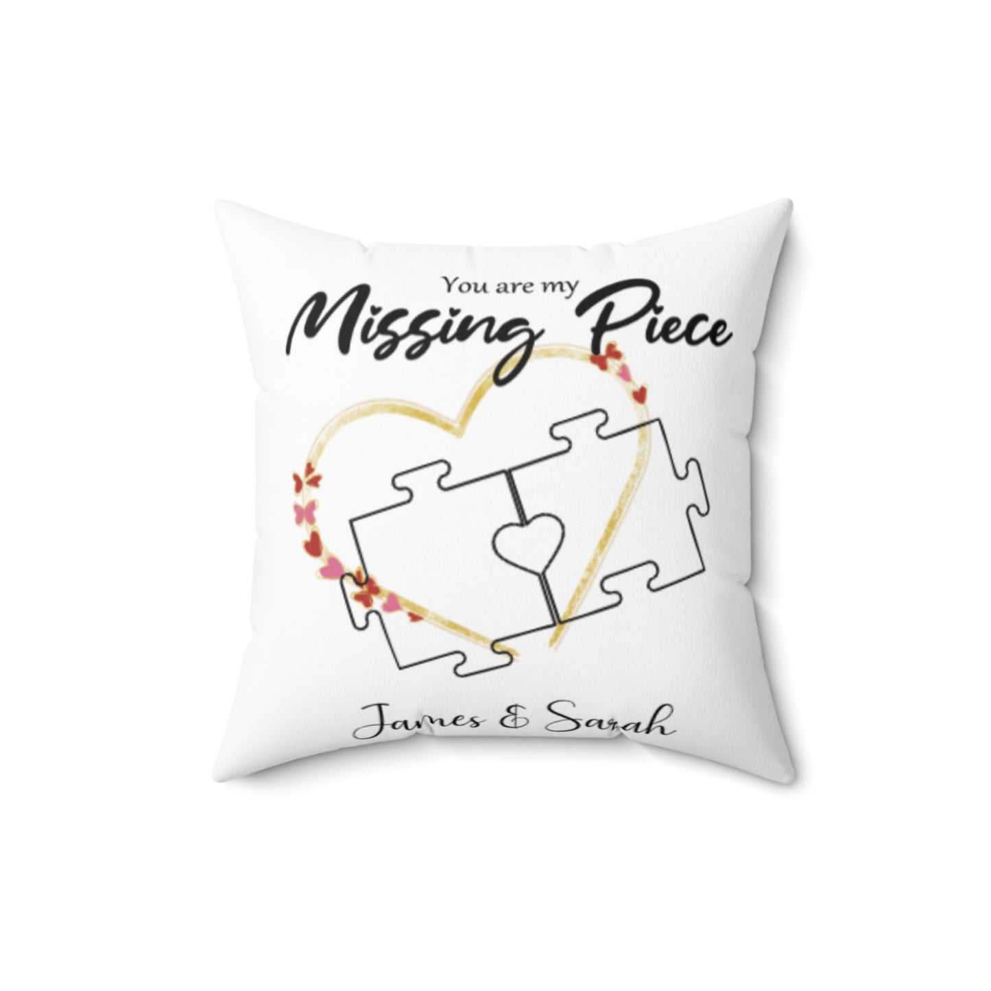 Personalised Photo You are My Missing Piece Pillow