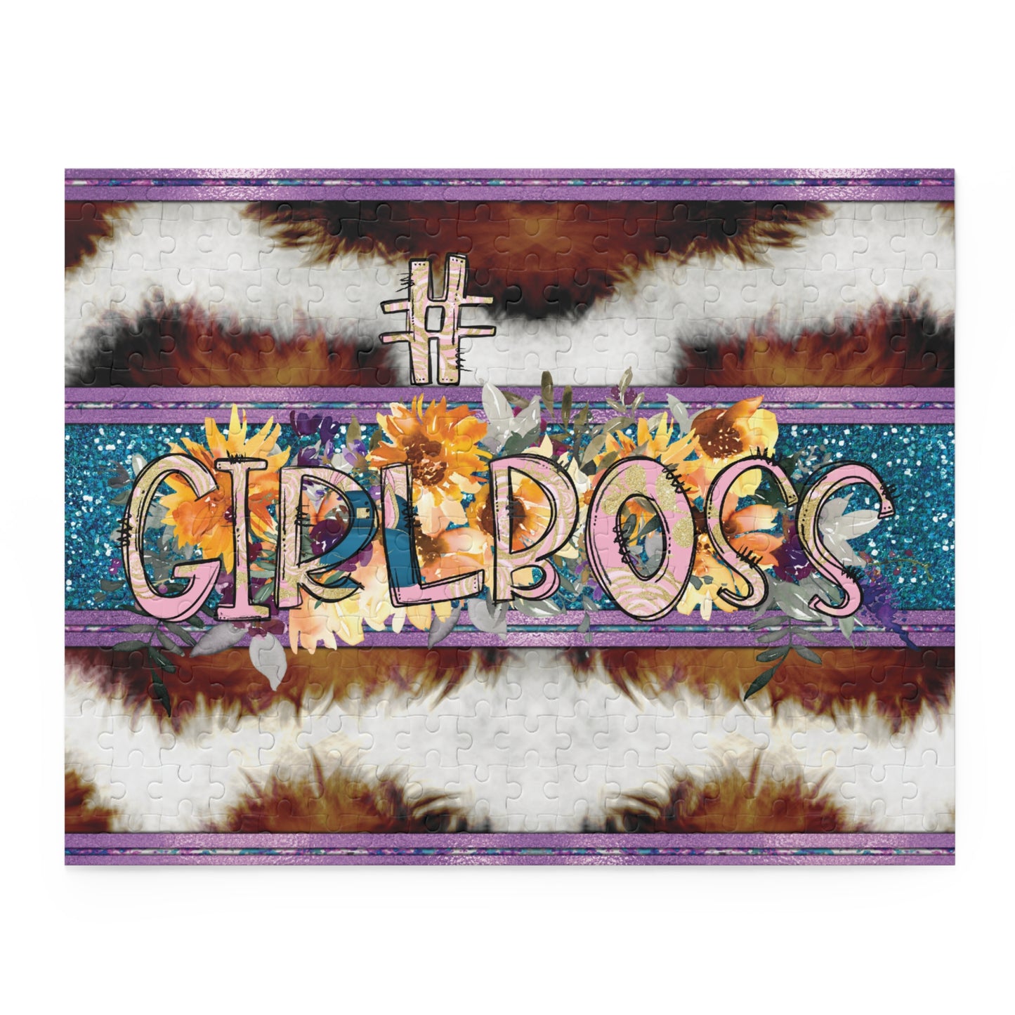 Personalised/Non-Personalised Puzzle, GirlBoss (120, 252, 500-Piece)