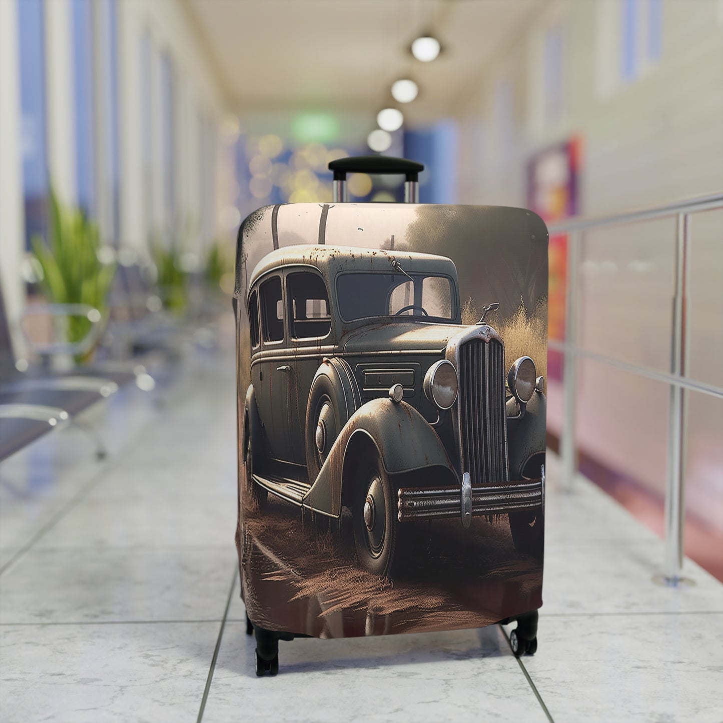 Luggage Cover, Vintage Car, awd-328