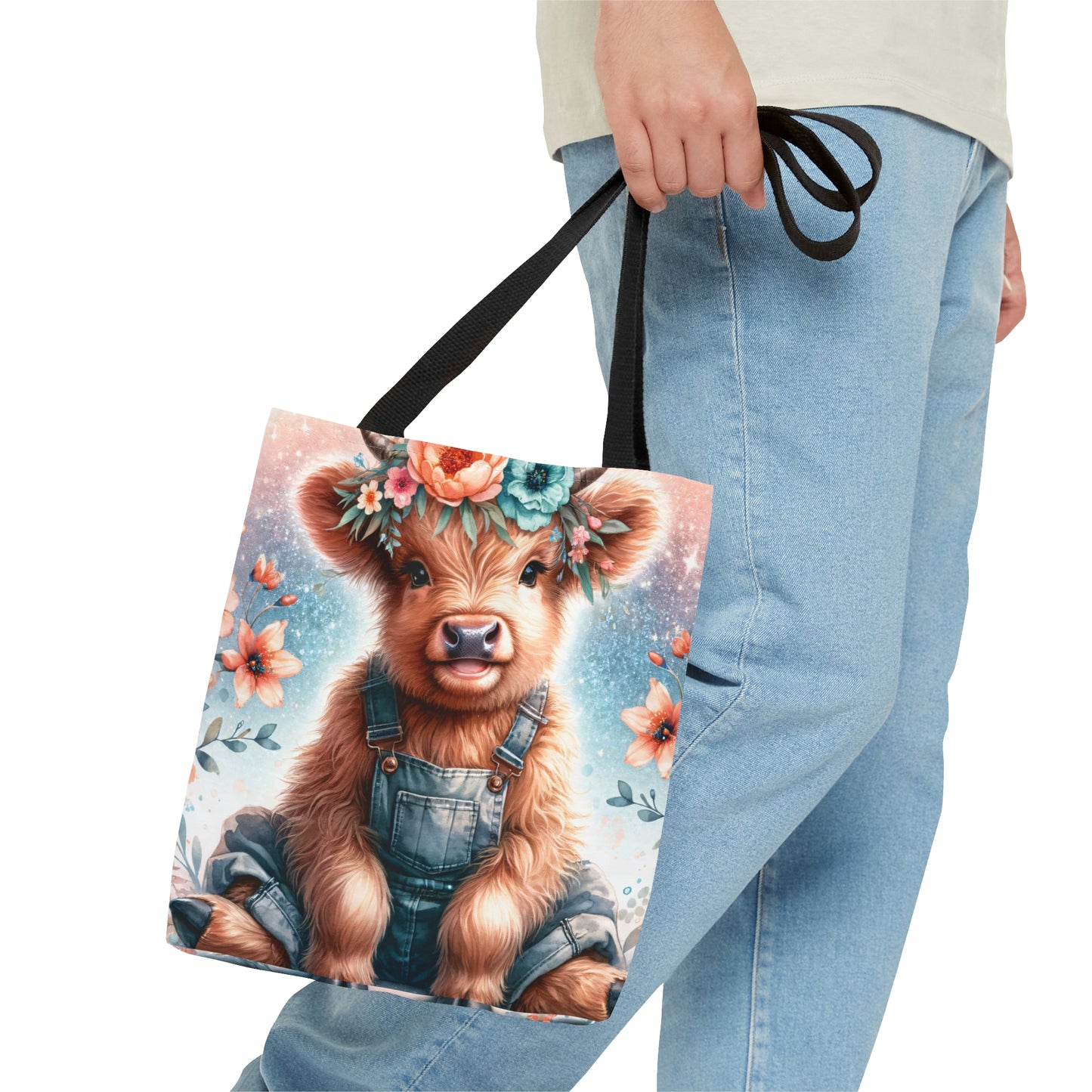 Tote Bag, Highland Cow, Personalised/Non-Personalised Tote bag