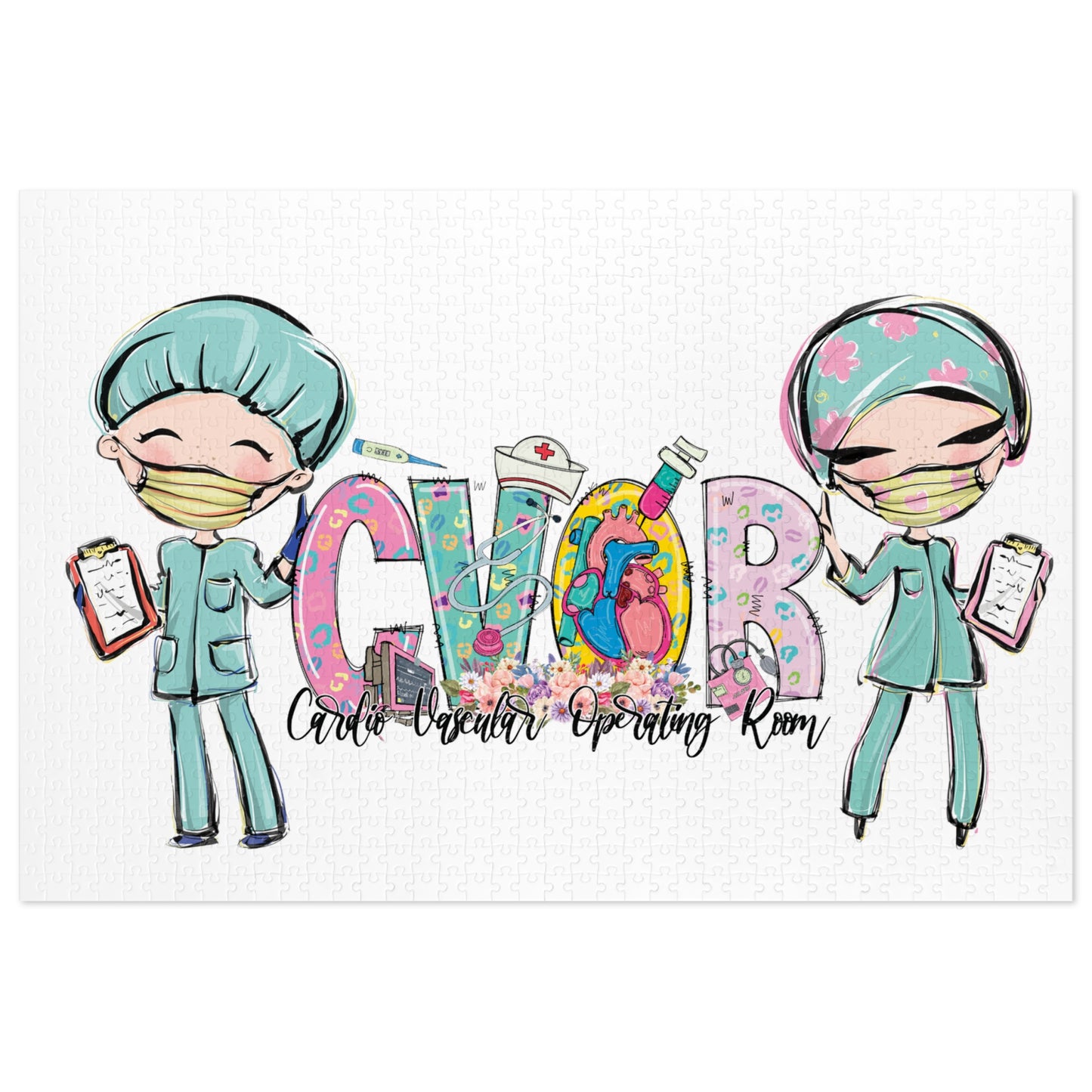 Puzzle, Nurse, CVOR, Personalised/Non-Personalised (30, 110, 252, 500,1000-Piece) awd-620