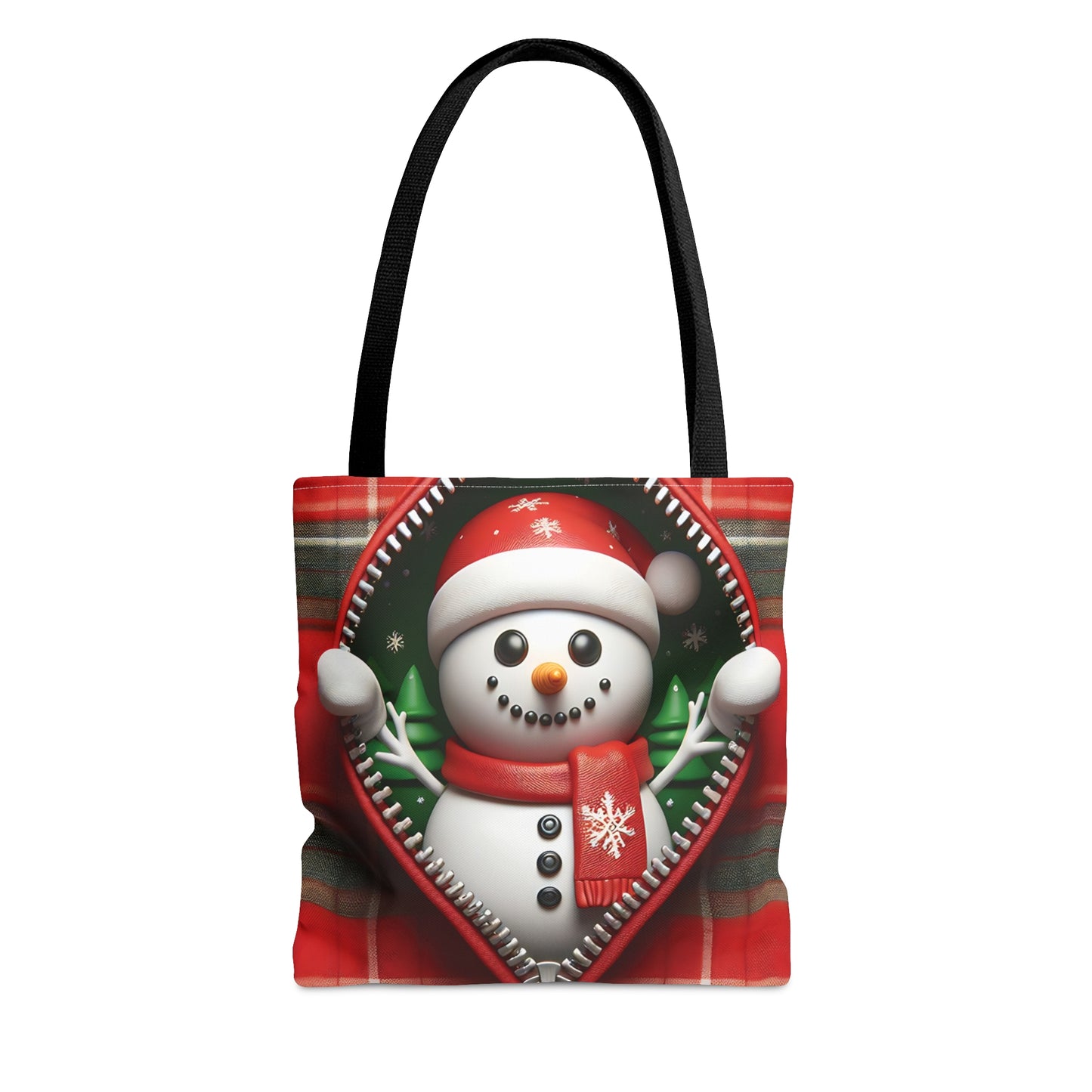 Tote Bag, Christmas, Snowman, Personalised/Non-Personalised Tote bag