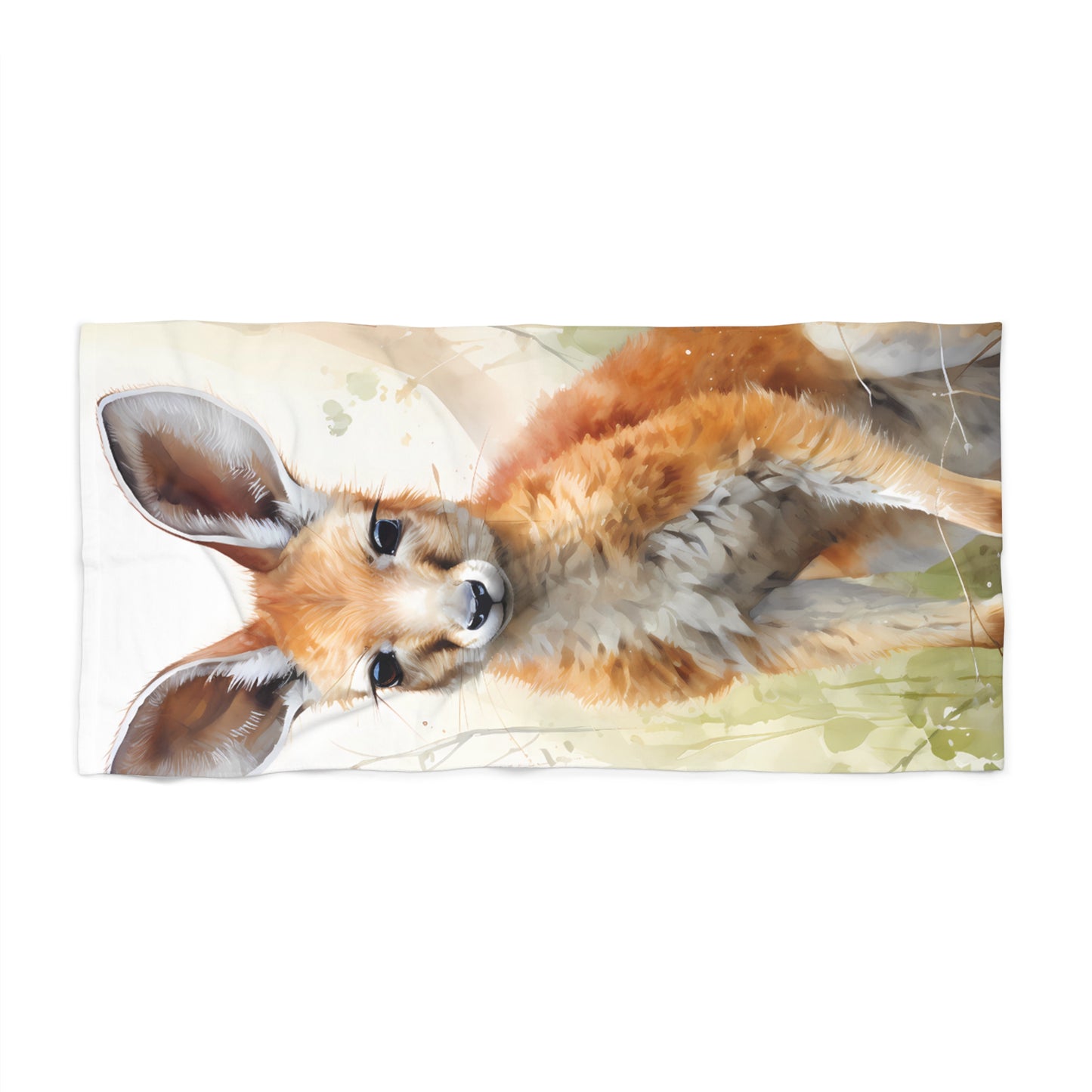 Beach Towel, Australian Animals, Kangaroo, Polycotton Towel, 2 sizes Available