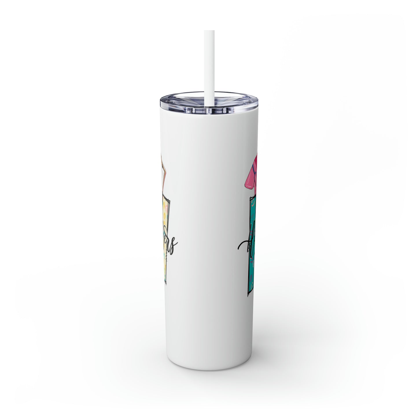 Skinny Tumbler with Straw, 20oz, Healthcare Worker, awd-158