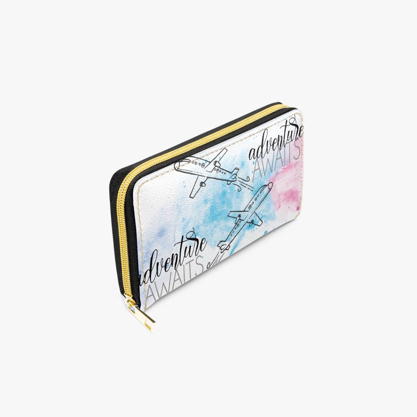 Long Type Zipper Purse - Travel, Adventure Awaits