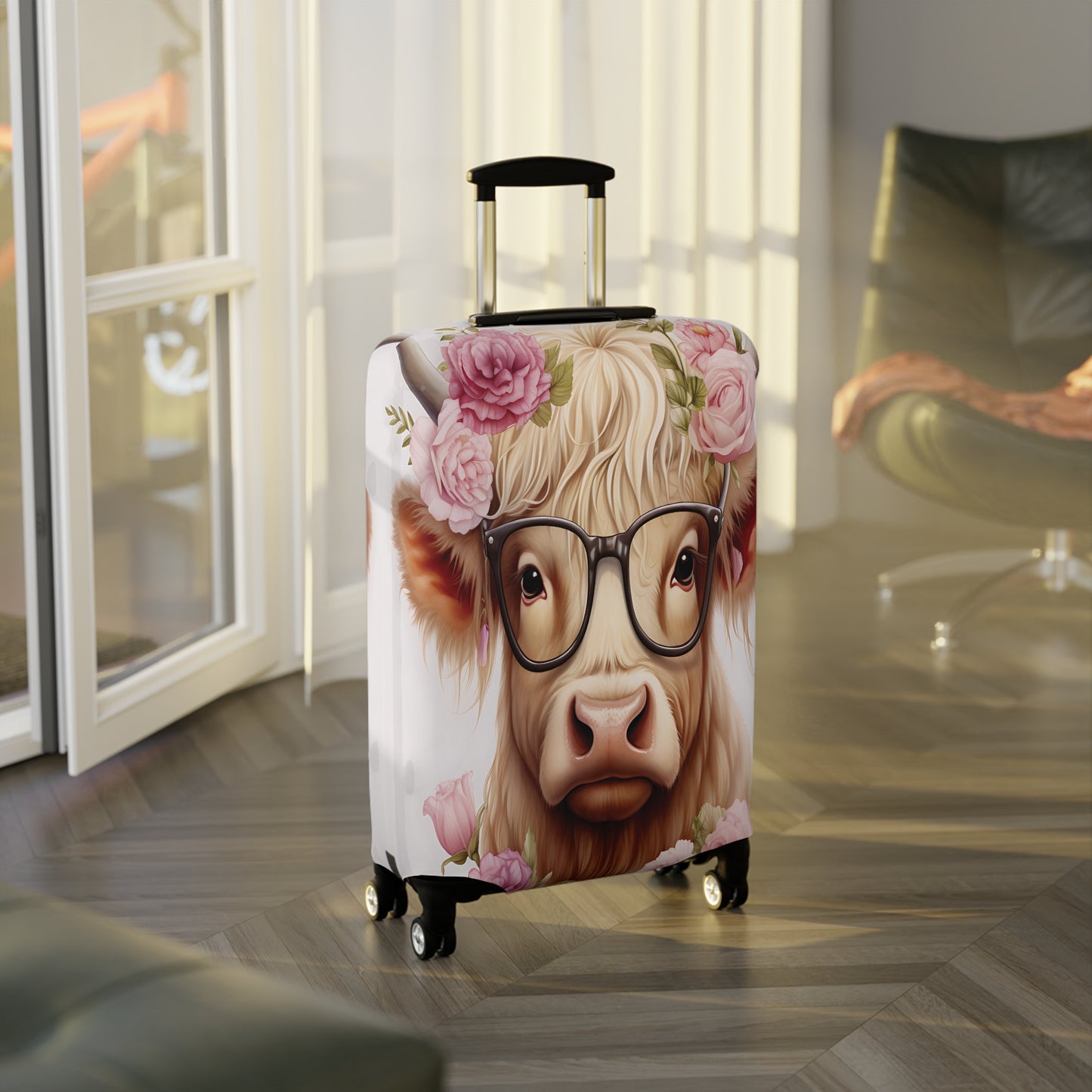 Luggage Cover, Highland Cow, awd-010