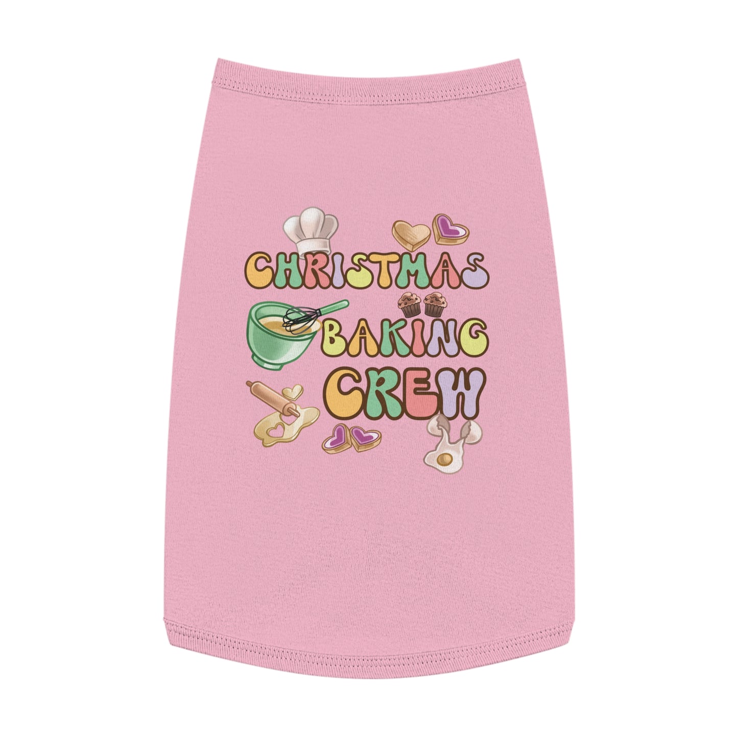 Pet Tank Top, Christmas Baking Crew, Christmas Pet Tank Top