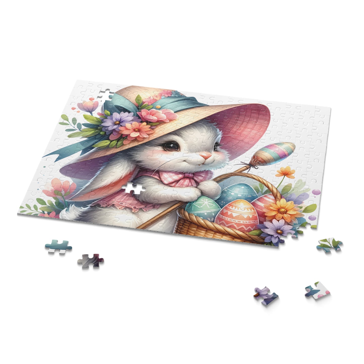 Personalised/Non-Personalised Puzzle, Easter Bunny (120, 252, 500-Piece)