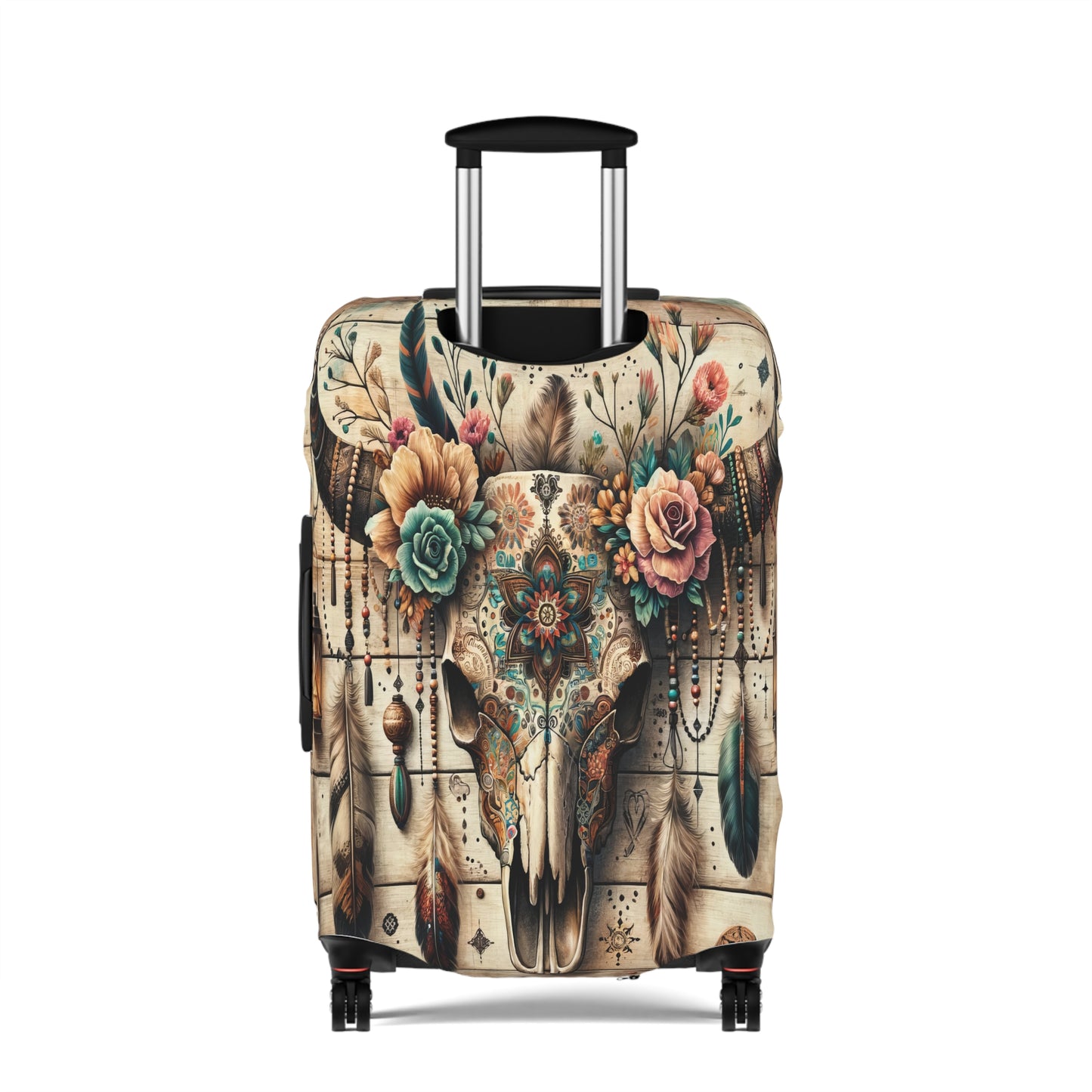 Luggage Cover, Country and Western, Boho Country Skull, awd-1810