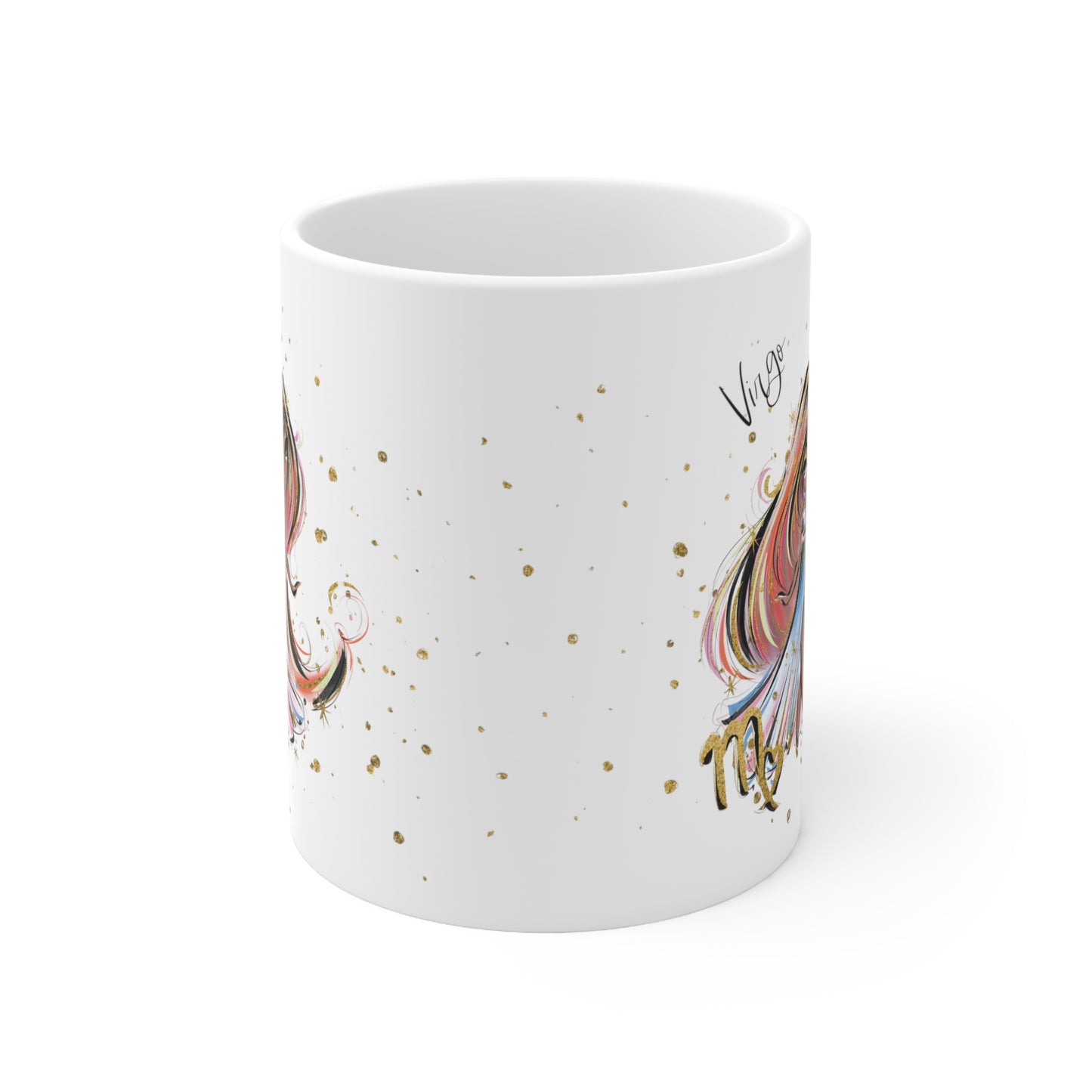 Personalised/Non Personalised Zodiac Sign, Virgo, Ceramic Mug 11oz