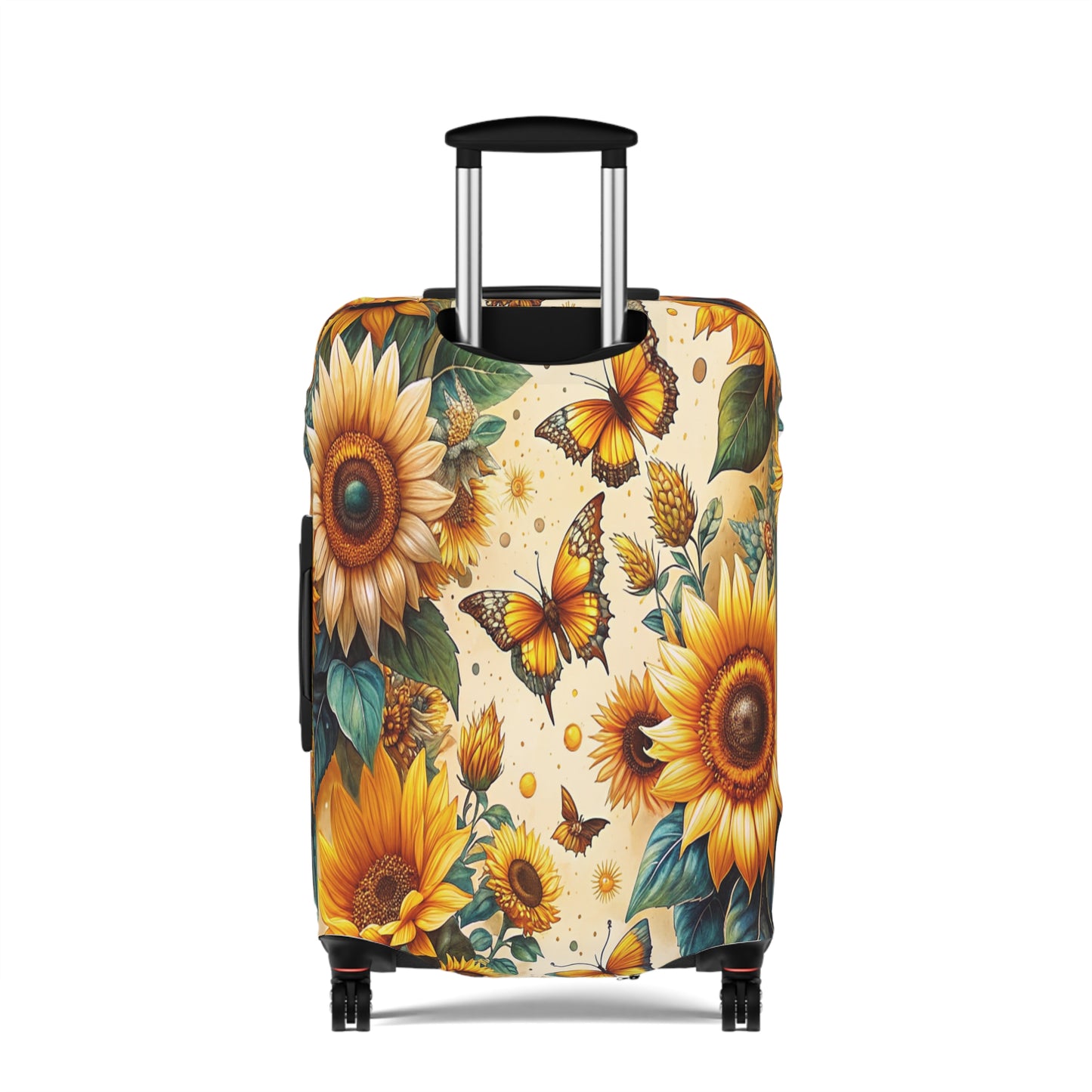 Luggage Cover, Floral, Sunflowers and Butterflies, awd-3076