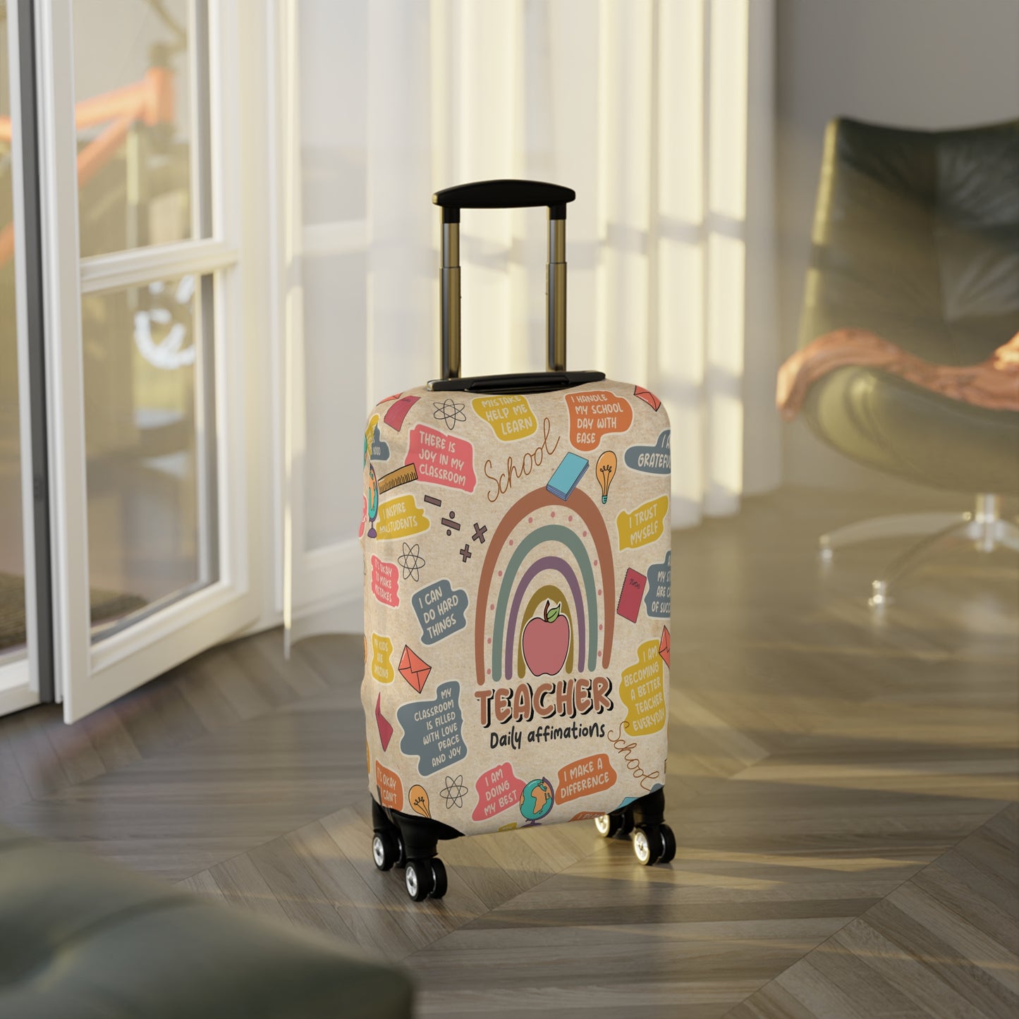 Luggage Cover, Teacher, Daily Affirmations, awd-1755