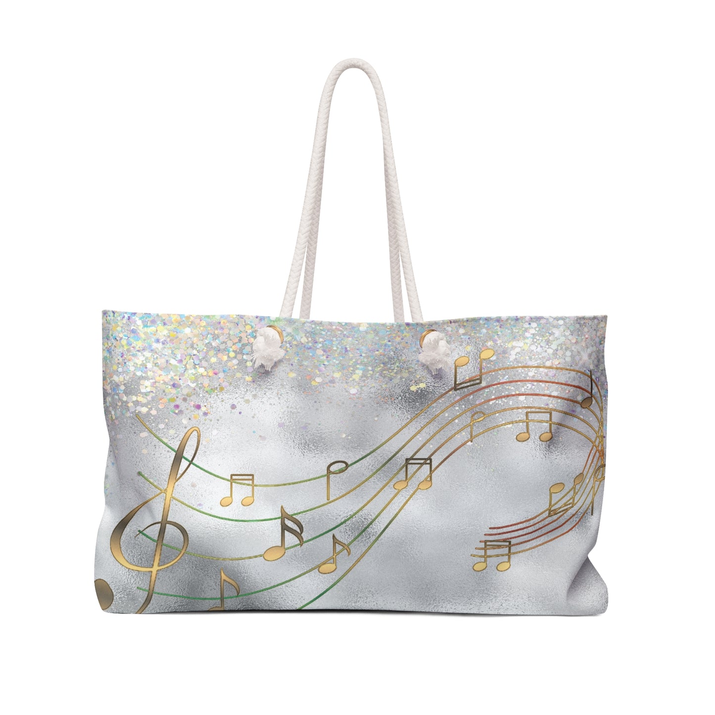 Personalised/Non-Personalised Weekender Bag, Music, Weekender Bag, Beach Bag, Book Bag